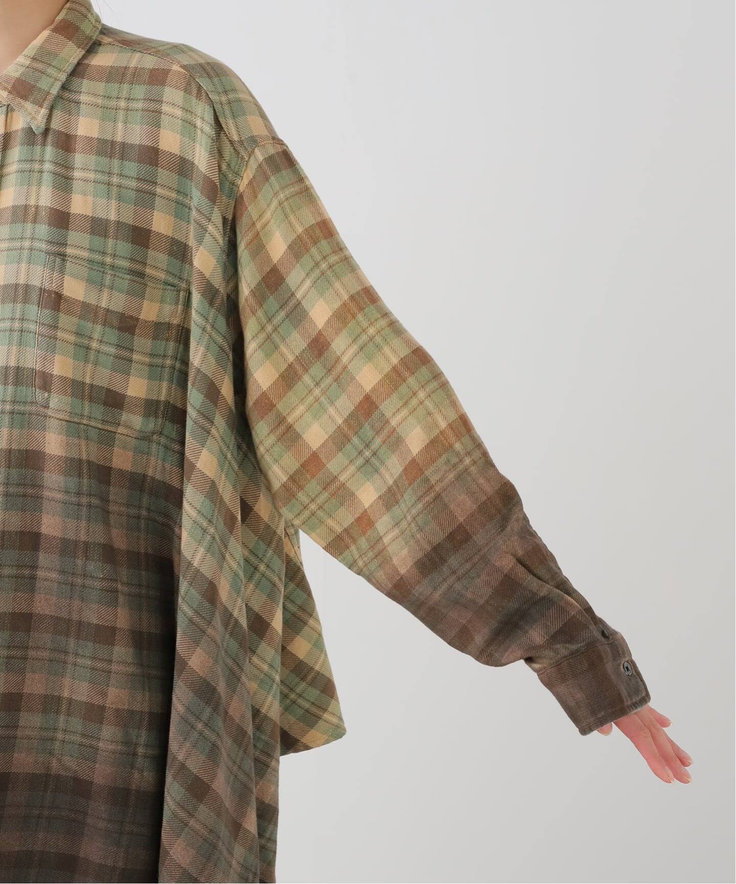 R13/アールサーティーン】 DRAPED FRONT SHIRT（シャツ／ブラウス）｜L 
