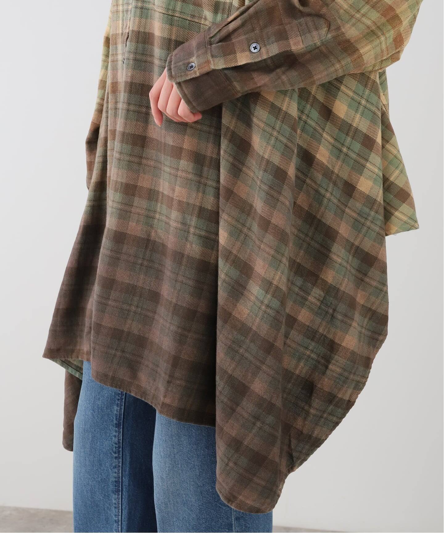 R13/アールサーティーン】 DRAPED FRONT SHIRT（シャツ／ブラウス）｜L
