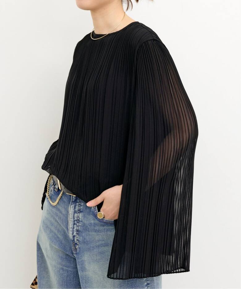 Col Pierrot/コル ピエロ】 2WAY PLEATS BLOUSE（シャツ／ブラウス 