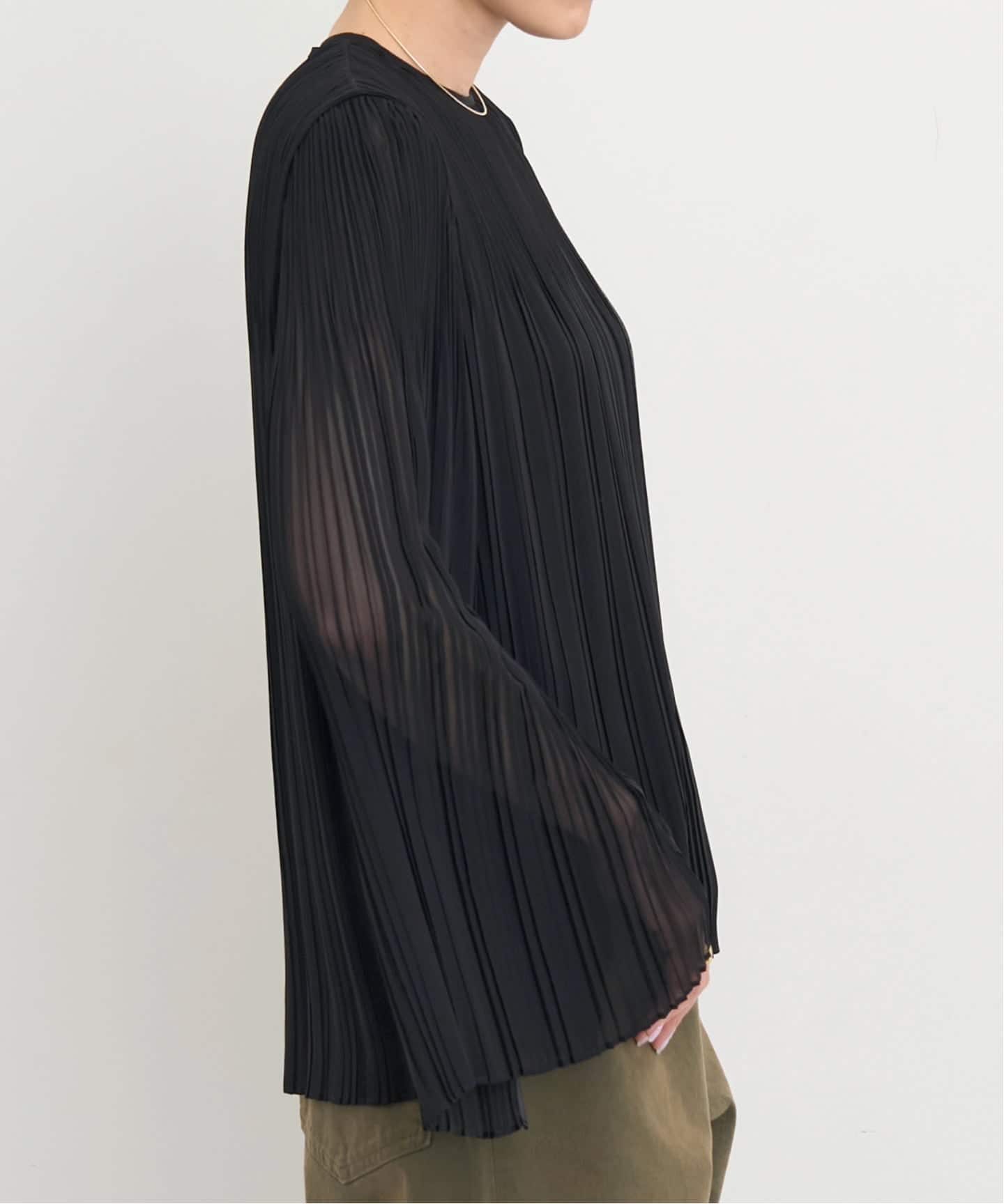 Col Pierrot/コル ピエロ】 2WAY PLEATS BLOUSE（シャツ／ブラウス