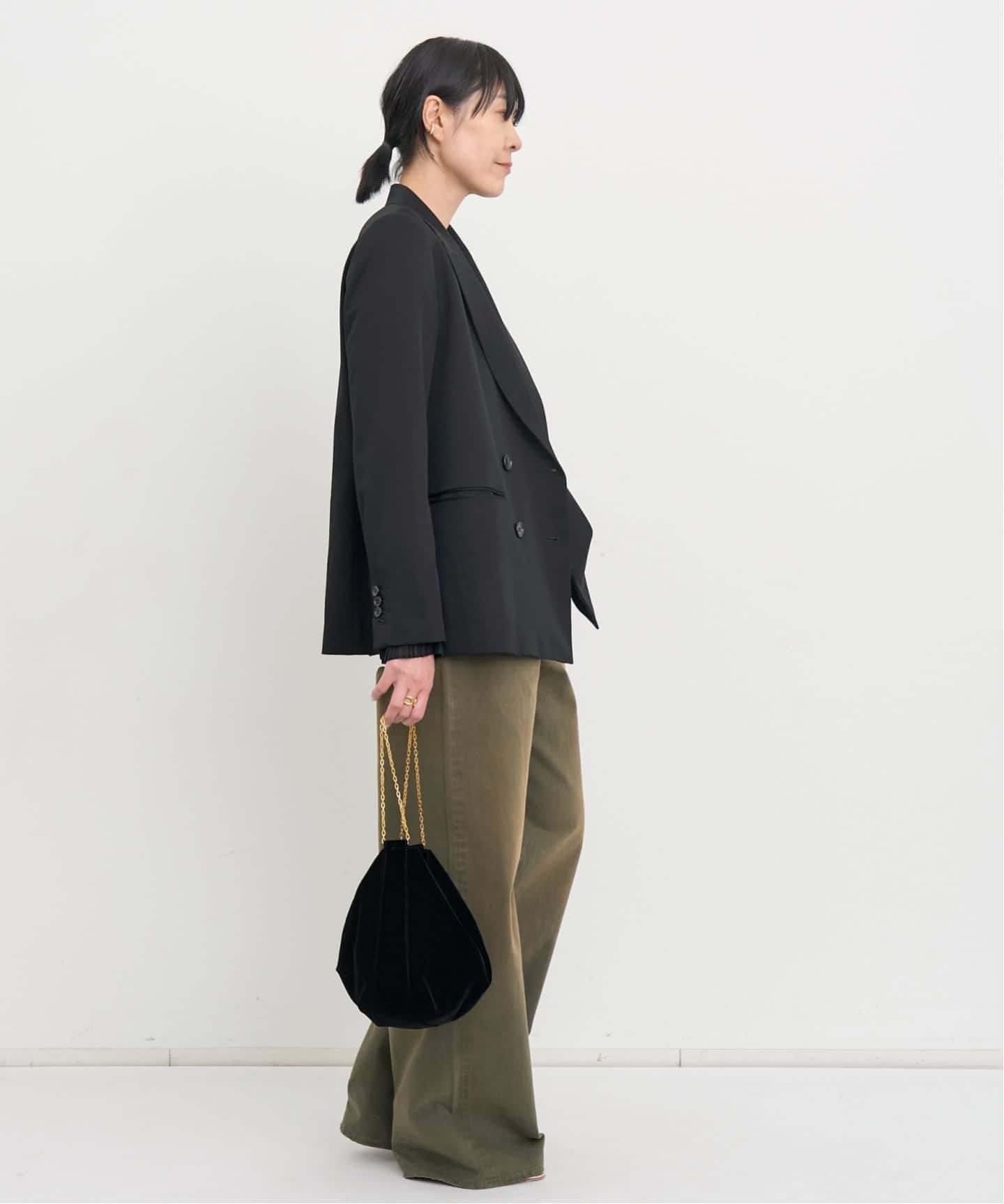 Col Pierrot/コル ピエロ】 2WAY PLEATS BLOUSE（シャツ／ブラウス