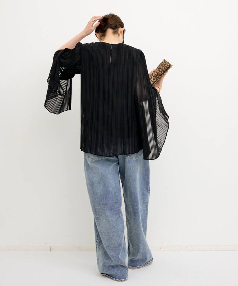 Col Pierrot/コル ピエロ】 2WAY PLEATS BLOUSE（シャツ／ブラウス 
