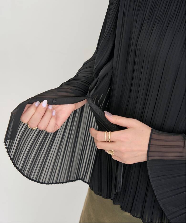 Col Pierrot/コル ピエロ】 2WAY PLEATS BLOUSE（シャツ／ブラウス 