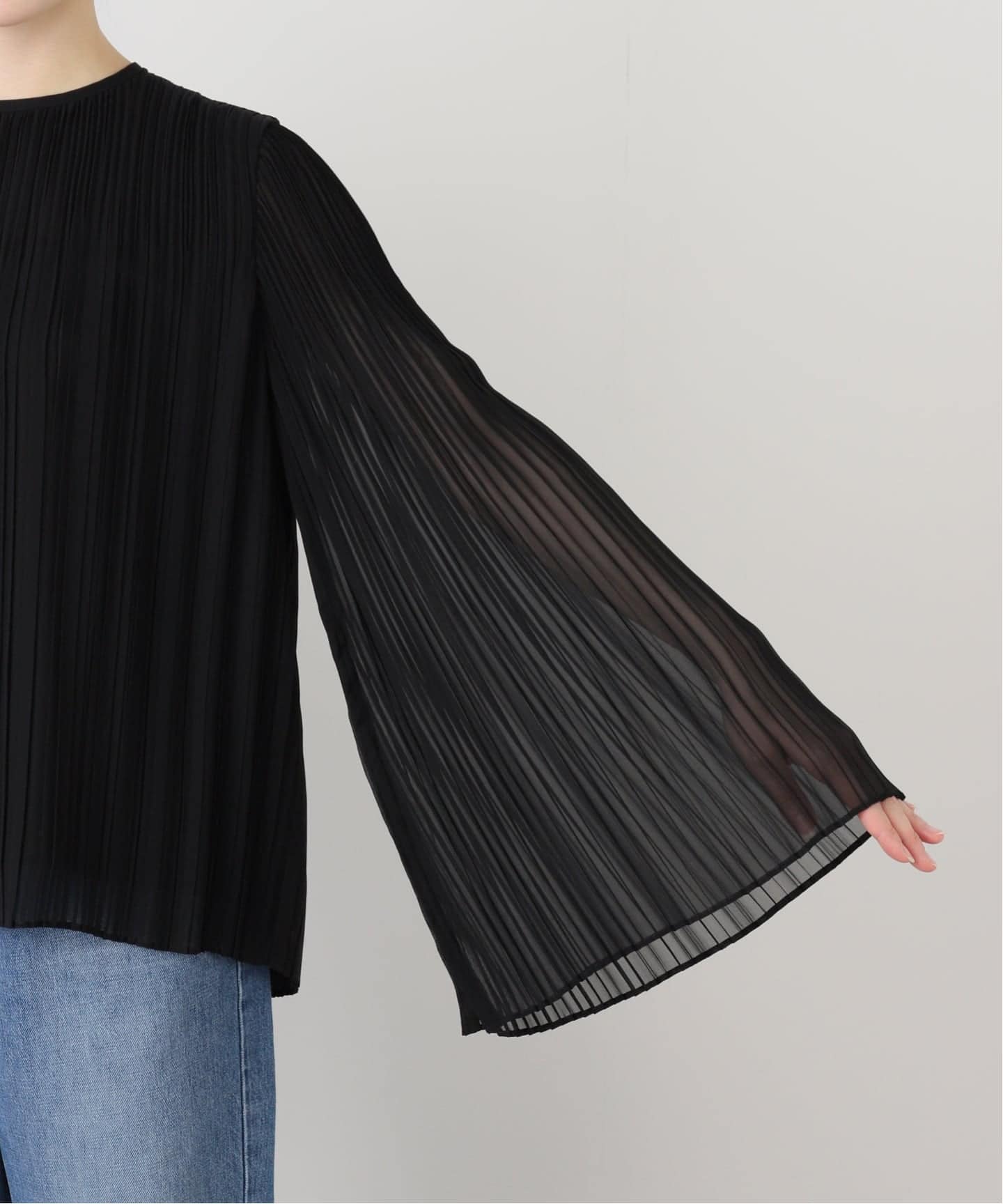 Col Pierrot/コル ピエロ】 2WAY PLEATS BLOUSE（シャツ／ブラウス
