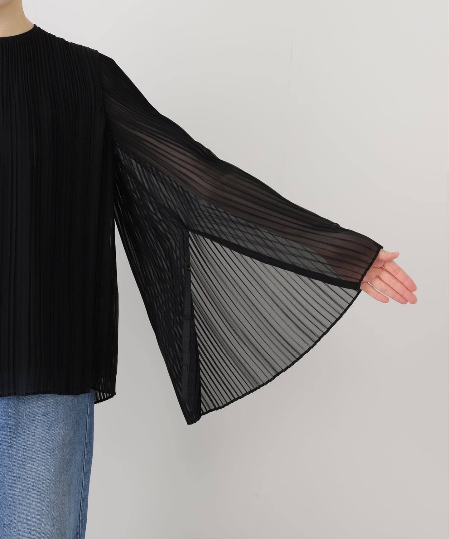 Col Pierrot/コル ピエロ】 2WAY PLEATS BLOUSE（シャツ／ブラウス