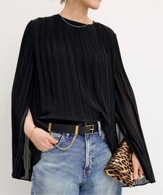 Col Pierrot/コル ピエロ】 2WAY PLEATS BLOUSE（シャツ／ブラウス 
