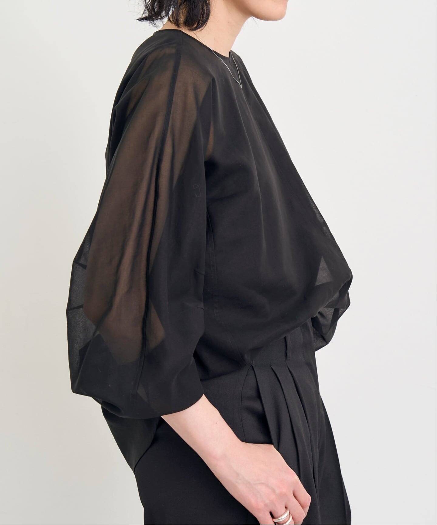 COL PIERROT/コル ピエロ】 COTTON SHEER BLOUSE（シャツ／ブラウス 