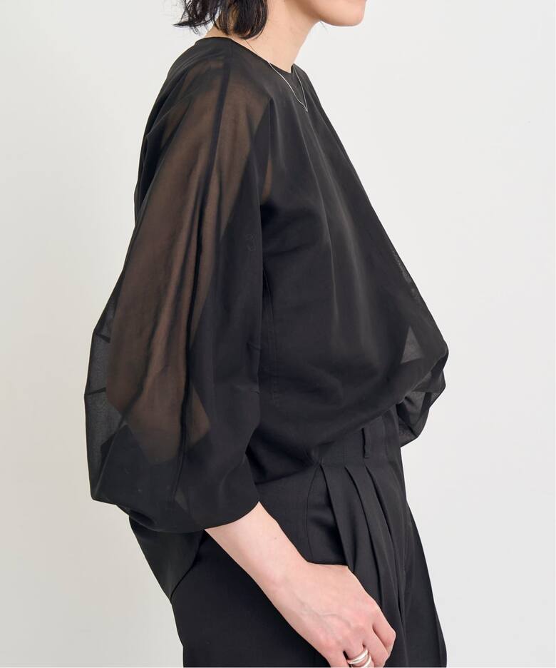 COL PIERROT/コル ピエロ】 COTTON SHEER BLOUSE（シャツ／ブラウス 