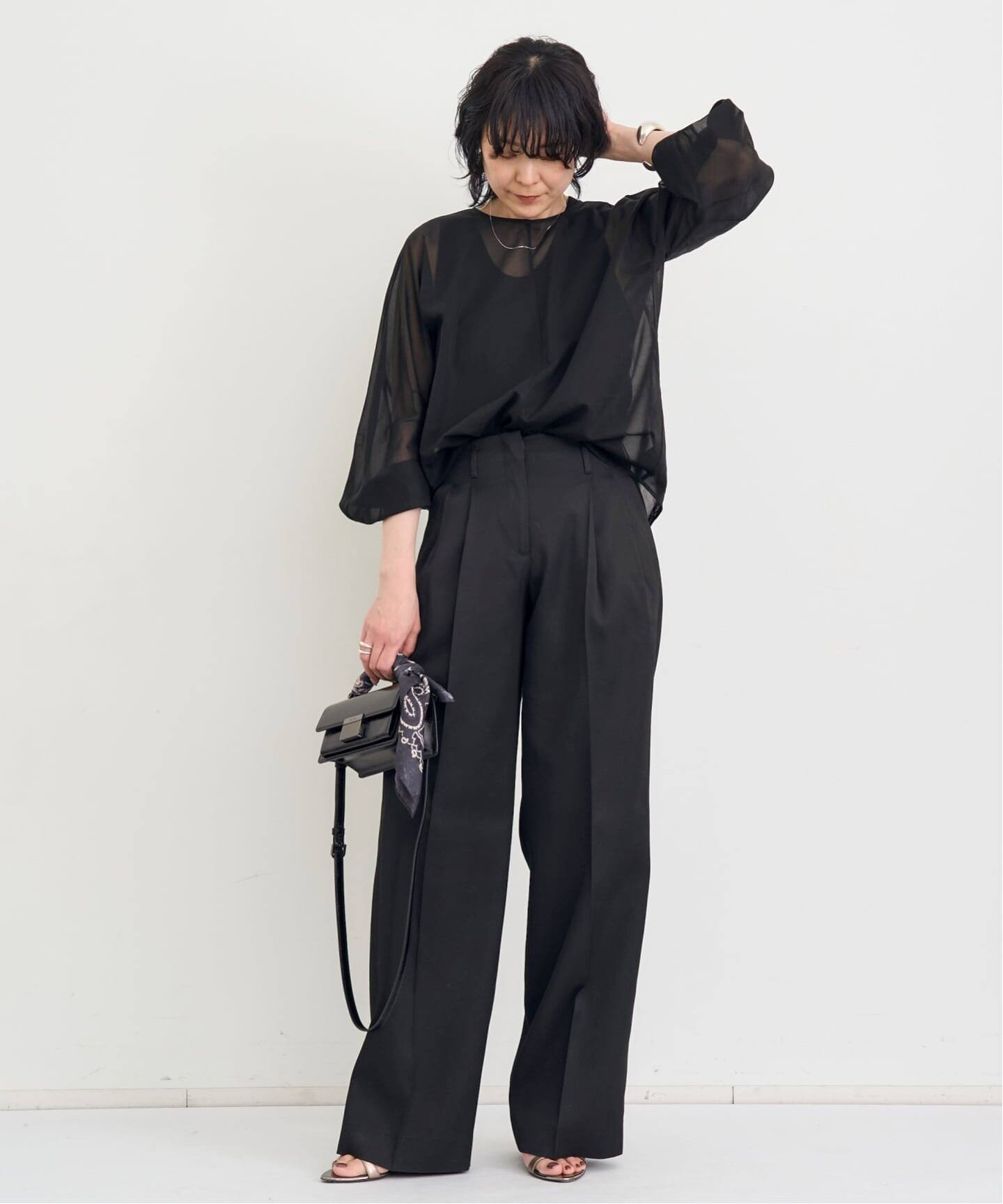 COL PIERROT/コル ピエロ】 COTTON SHEER BLOUSE（シャツ／ブラウス 