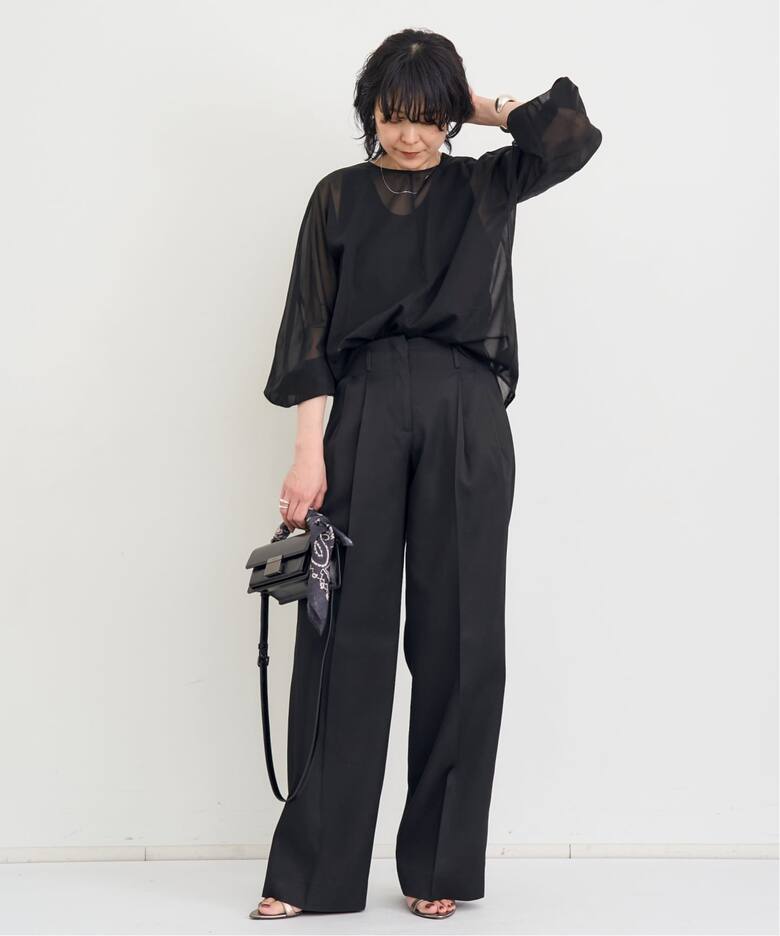 COL PIERROT/コル ピエロ】 COTTON SHEER BLOUSE（シャツ／ブラウス 