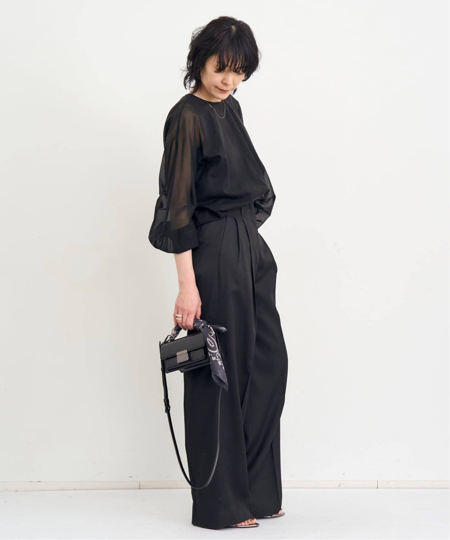 COL PIERROT/コル ピエロ】 COTTON SHEER BLOUSE（シャツ／ブラウス 