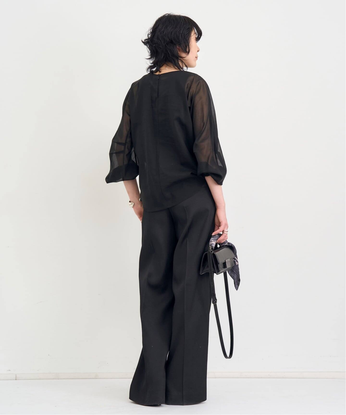 COL PIERROT/コル ピエロ】 COTTON SHEER BLOUSE（シャツ／ブラウス