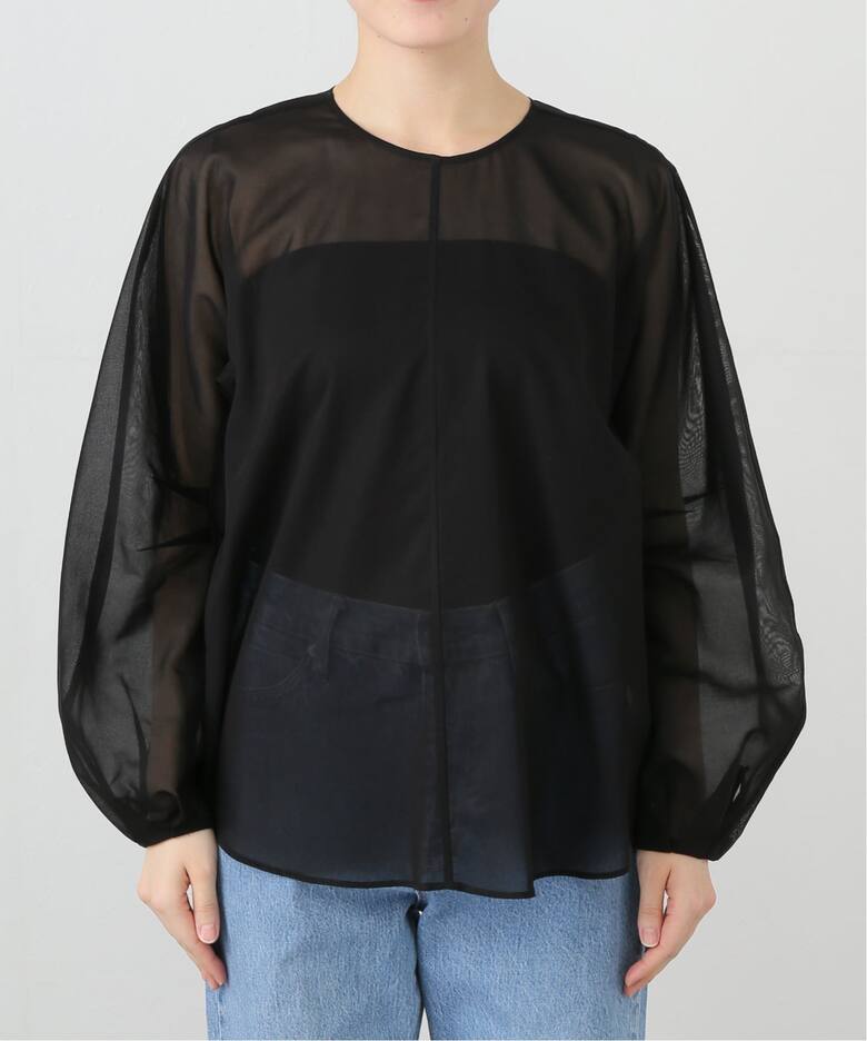 COL PIERROT/コル ピエロ】 COTTON SHEER BLOUSE（シャツ／ブラウス 