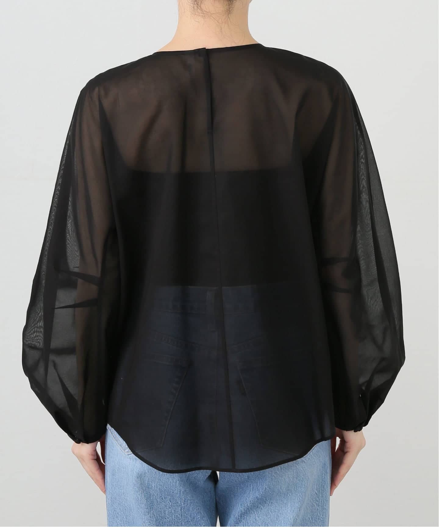 COL PIERROT/コル ピエロ】 COTTON SHEER BLOUSE（シャツ／ブラウス