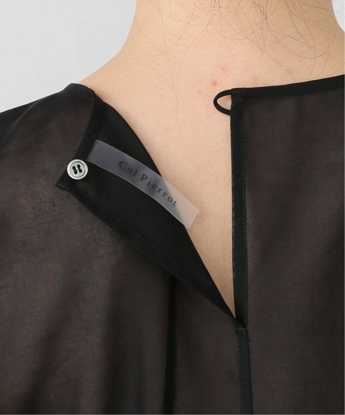 COL PIERROT/コル ピエロ】 COTTON SHEER BLOUSE（シャツ／ブラウス