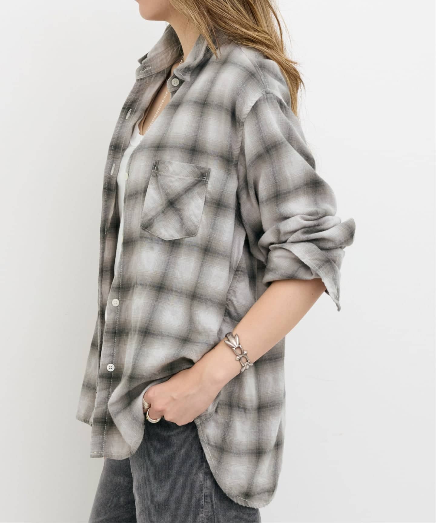 予約》*【REMI RELIEF/レミ レリーフ】 OMBRE CHECK SHIRT（シャツ