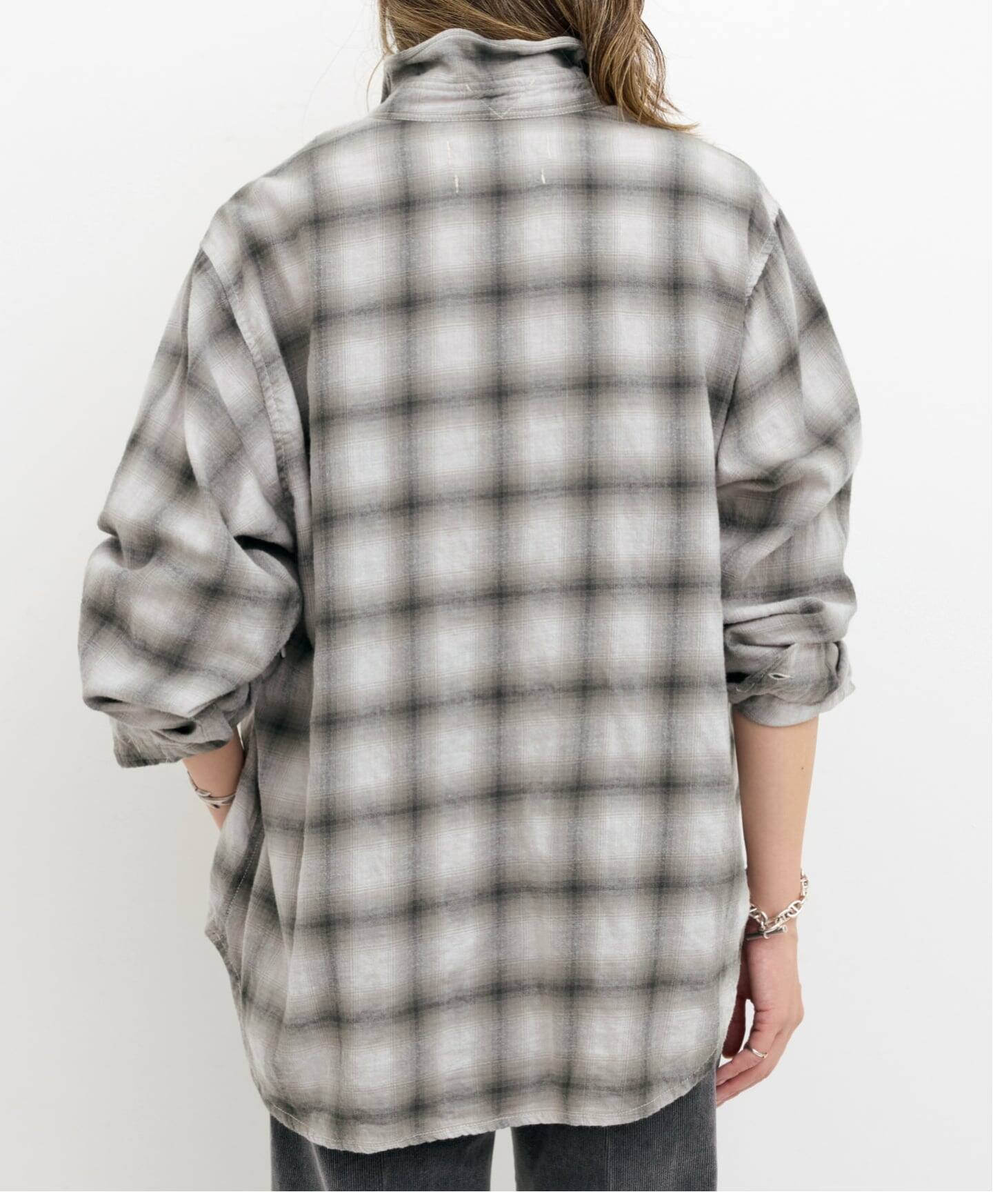 REMI RELIEF/レミ レリーフ】 OMBRE CHECK SHIRT（シャツ／ブラウス 