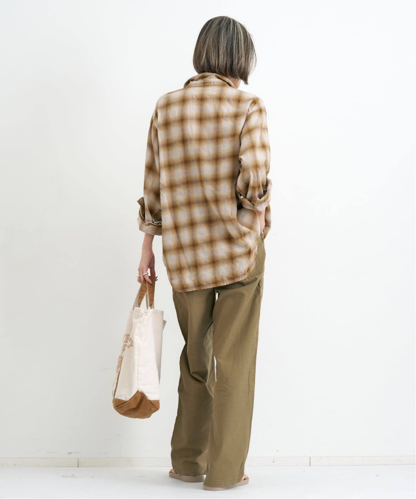 REMI RELIEF/レミ レリーフ】 OMBRE CHECK SHIRT（シャツ／ブラウス 