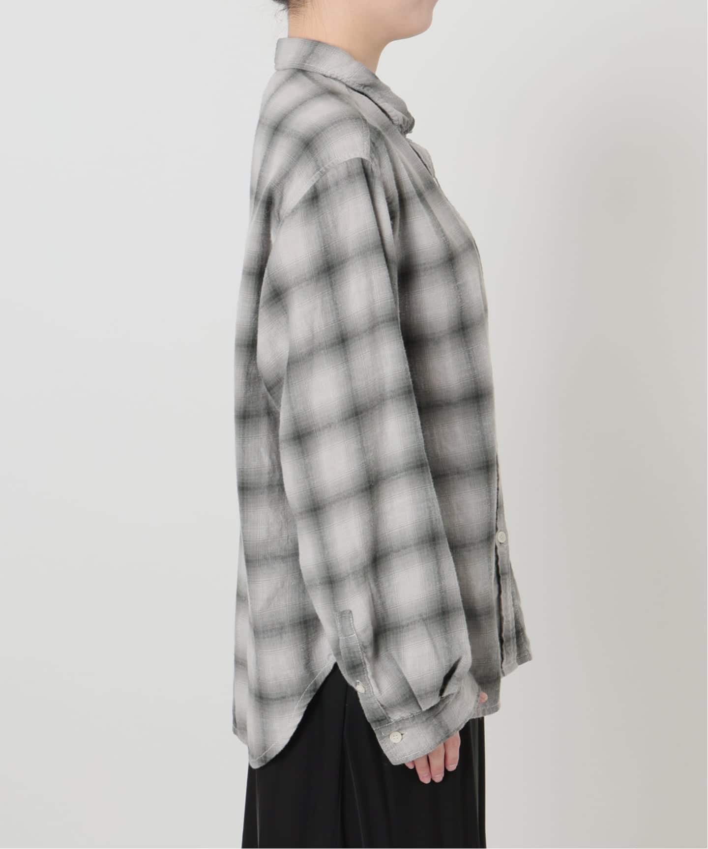 REMI RELIEF/レミ レリーフ】 OMBRE CHECK SHIRT（シャツ／ブラウス