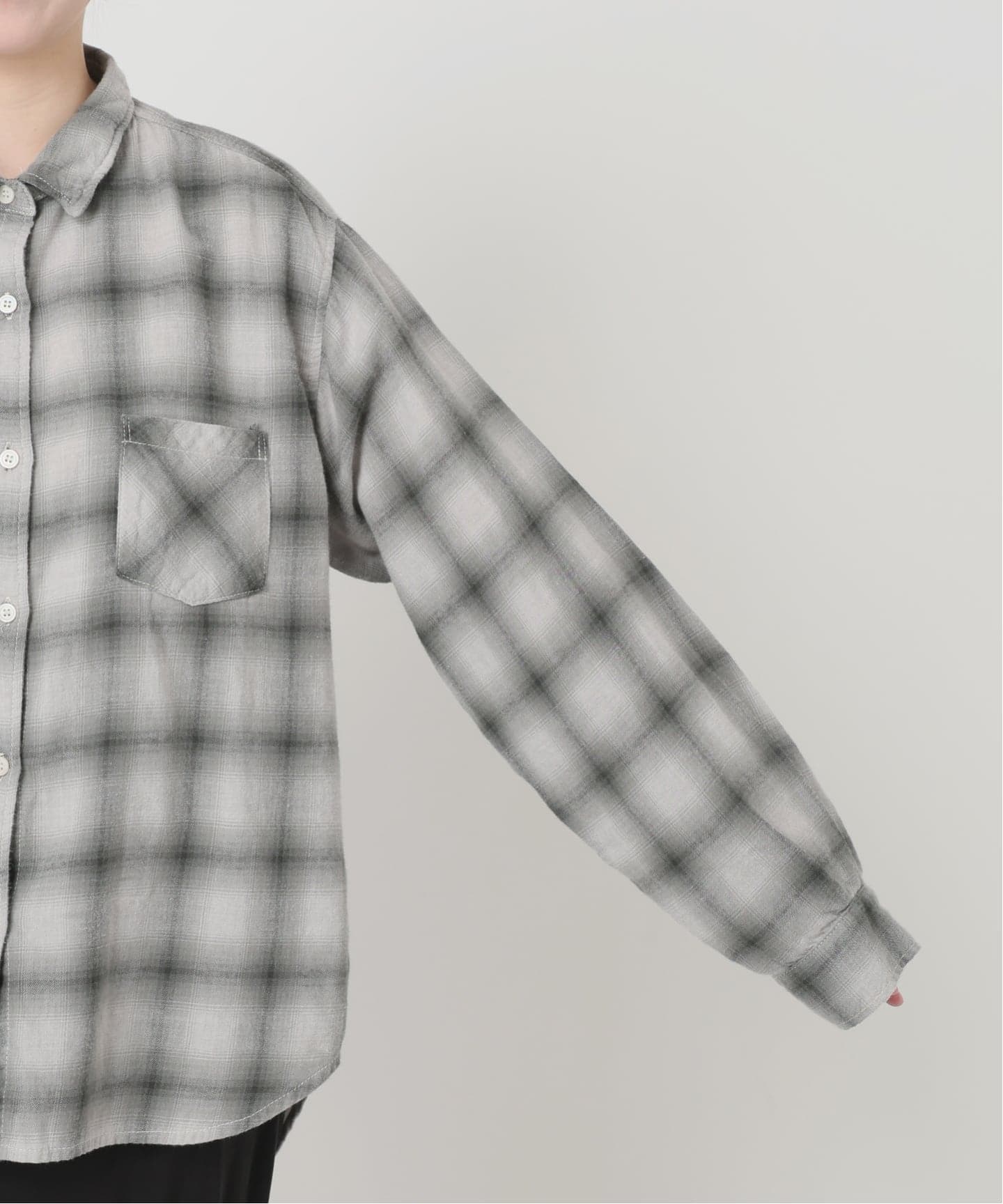 REMI RELIEF/レミ レリーフ】 OMBRE CHECK SHIRT（シャツ／ブラウス