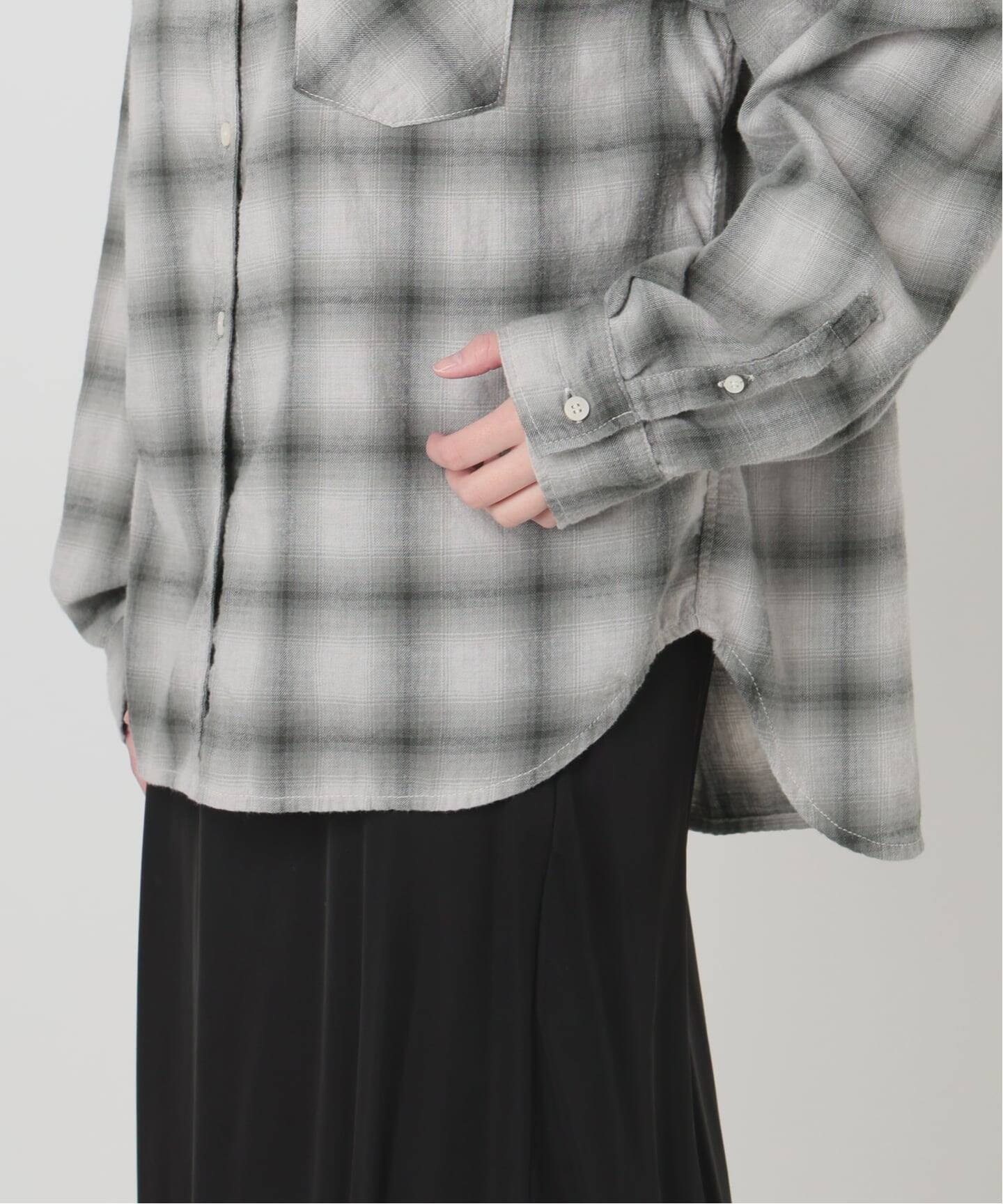 REMI RELIEF/レミ レリーフ】 OMBRE CHECK SHIRT（シャツ／ブラウス
