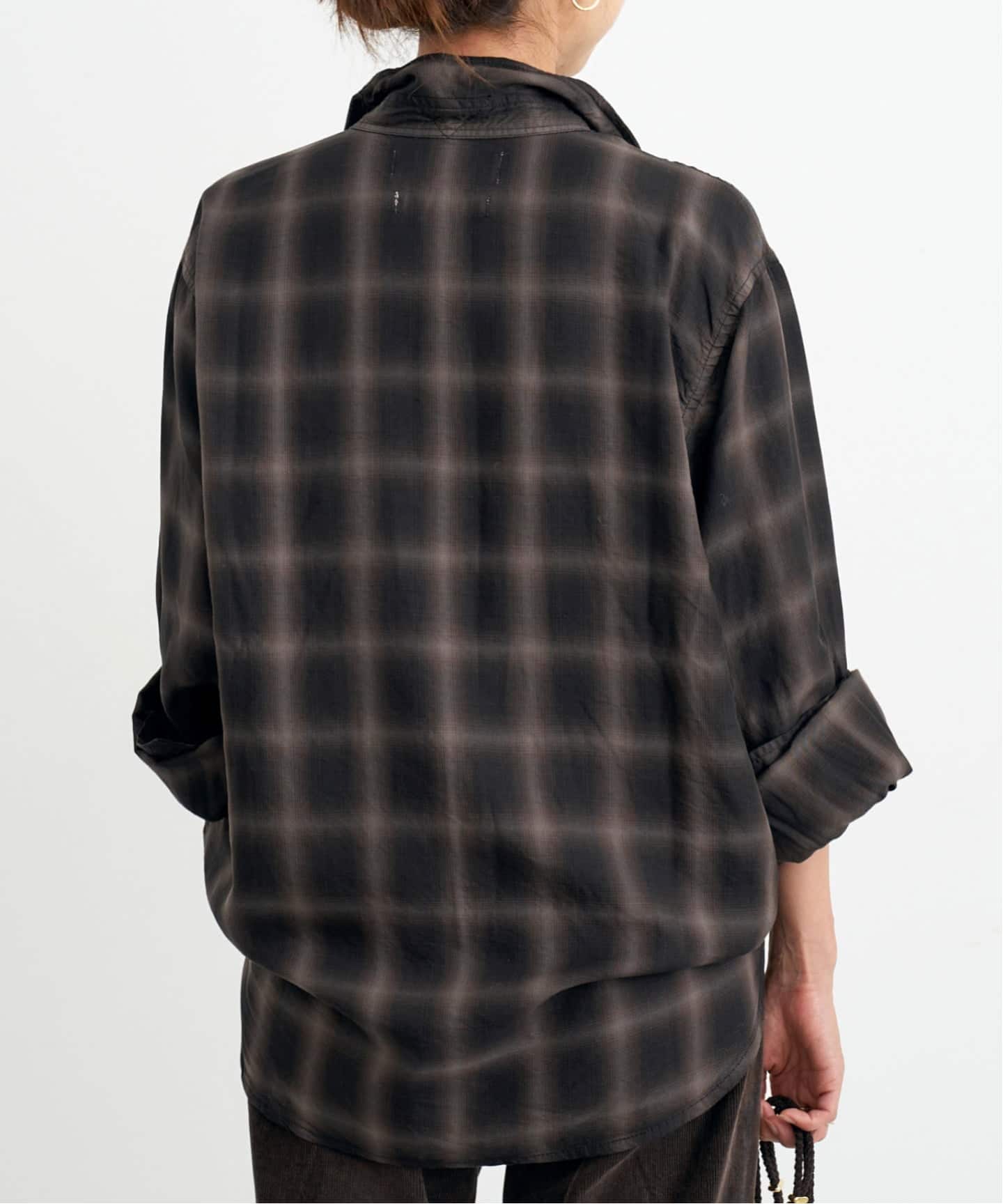 REMI RELIEF/レミ レリーフ】 TENCEL OMBRE CHECK SHIRT（シャツ