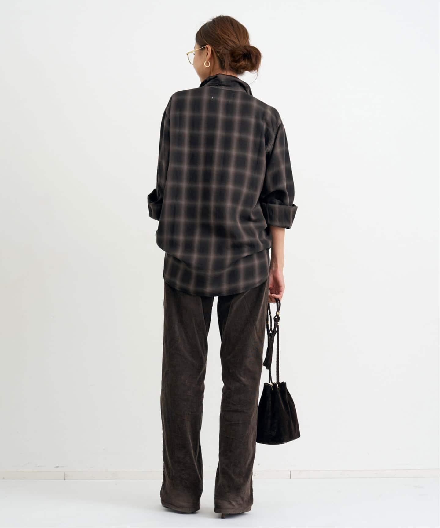 REMI RELIEF/レミ レリーフ】 TENCEL OMBRE CHECK SHIRT（シャツ