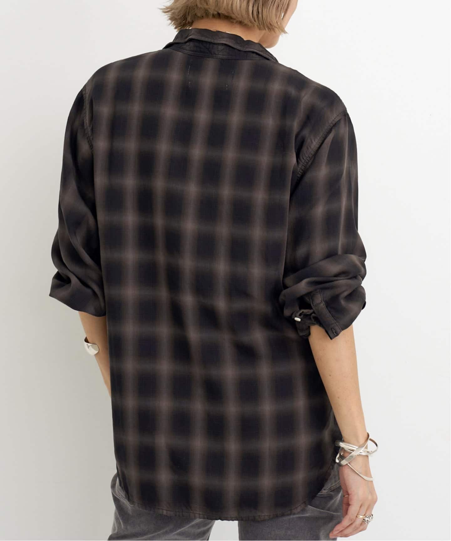 REMI RELIEF/レミ レリーフ】 TENCEL OMBRE CHECK SHIRT（シャツ