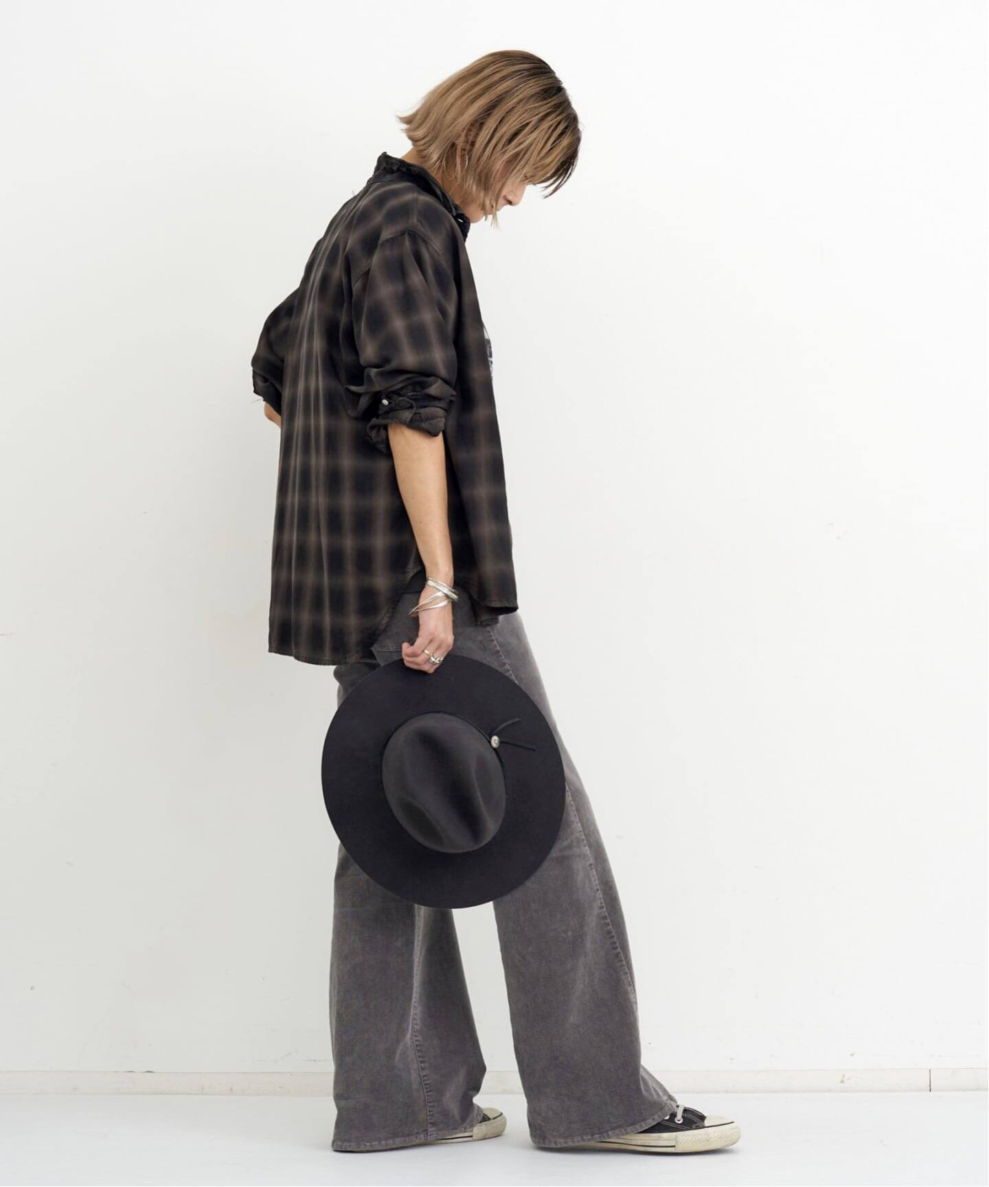REMI RELIEF/レミ レリーフ】 TENCEL OMBRE CHECK SHIRT（シャツ