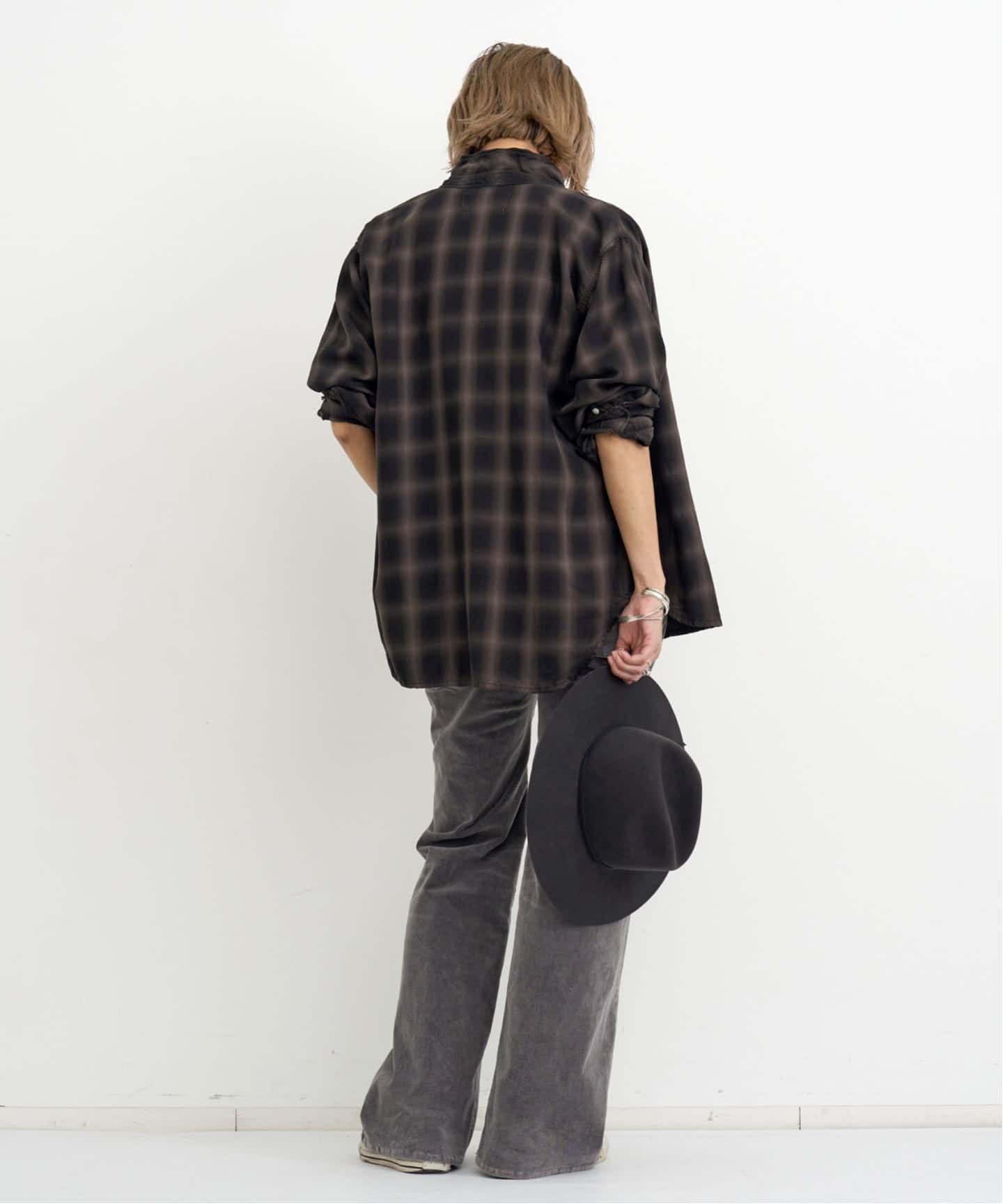 REMI RELIEF/レミ レリーフ】 TENCEL OMBRE CHECK SHIRT（シャツ