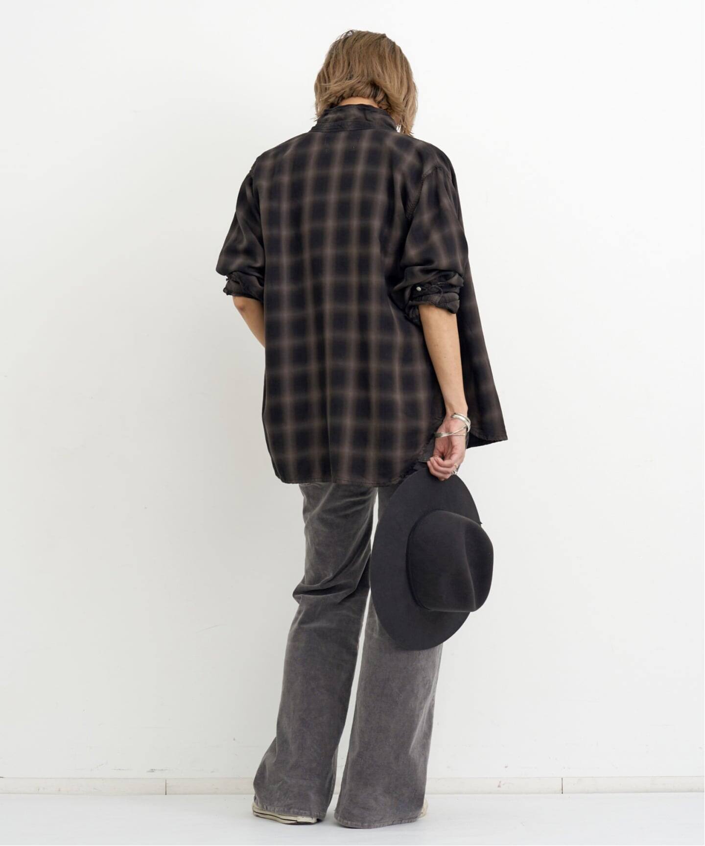 REMI RELIEF/レミ レリーフ】 TENCEL OMBRE CHECK SHIRT（シャツ 