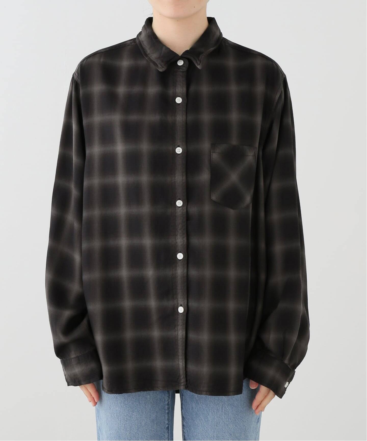 REMI RELIEF/レミ レリーフ】 TENCEL OMBRE CHECK SHIRT（シャツ 