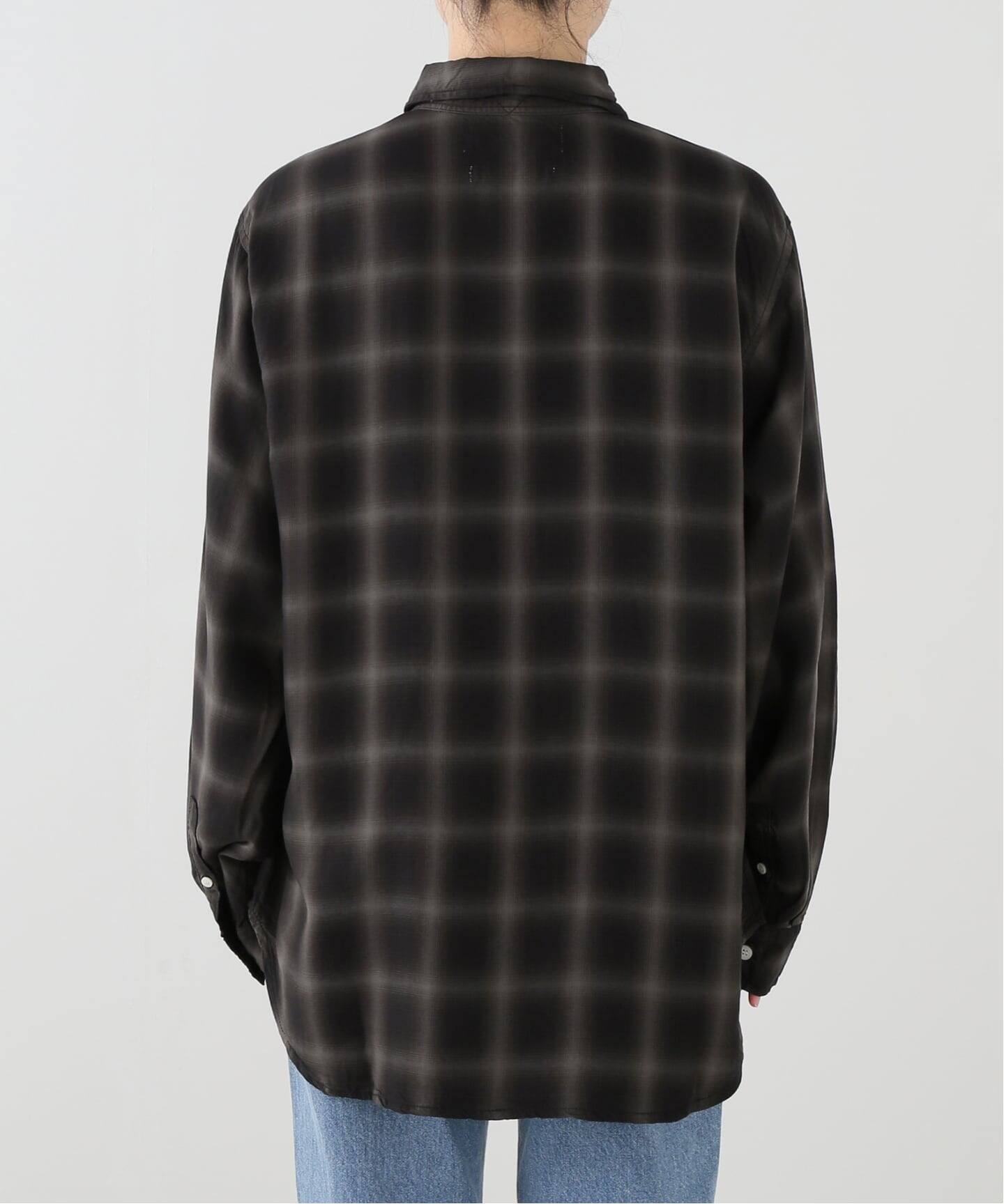 REMI RELIEF/レミ レリーフ】 TENCEL OMBRE CHECK SHIRT（シャツ