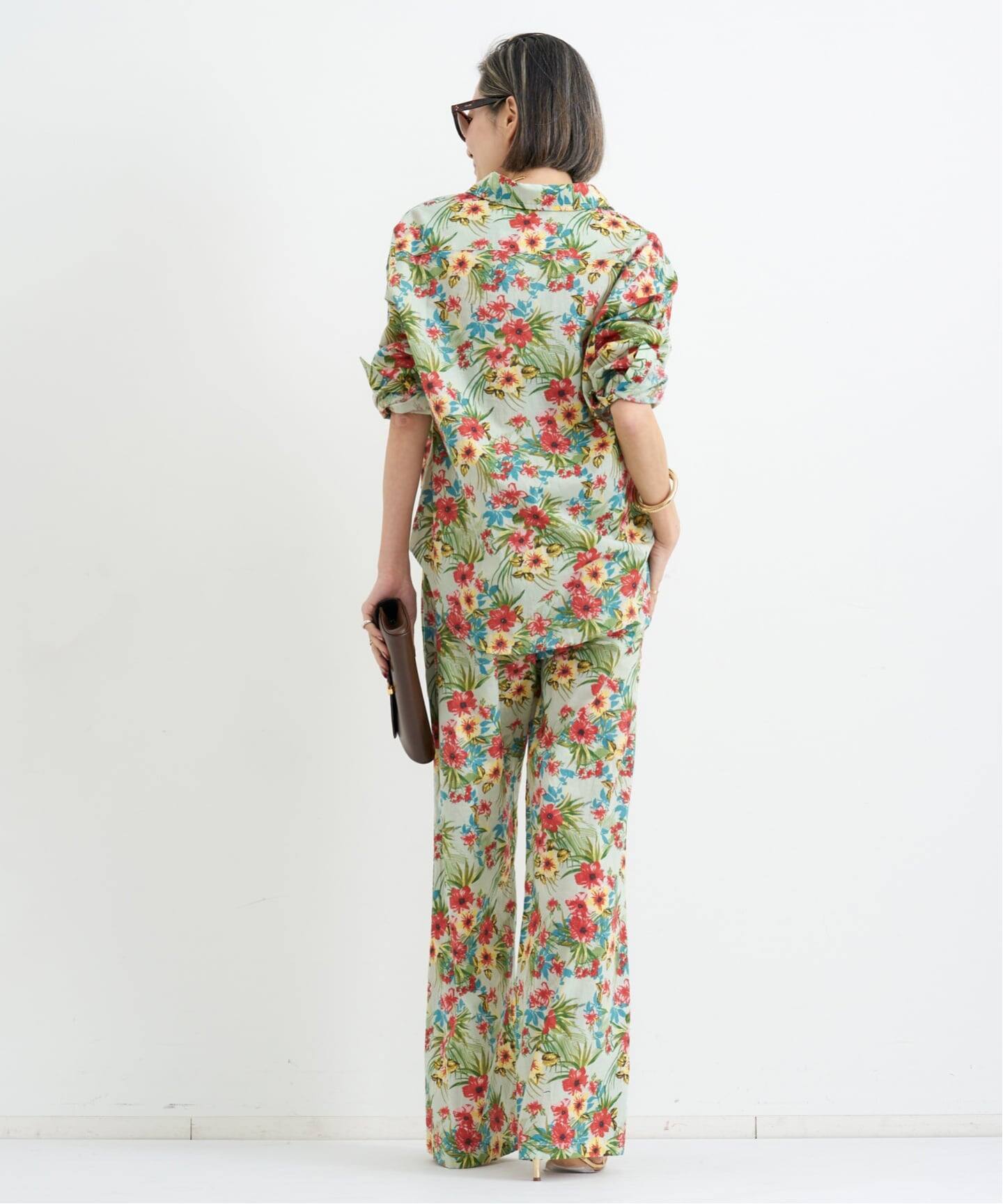 COUTURE D'ADAM/クチュールドアダム】 FLOWER PRINT BIG SHIRT（シャツ