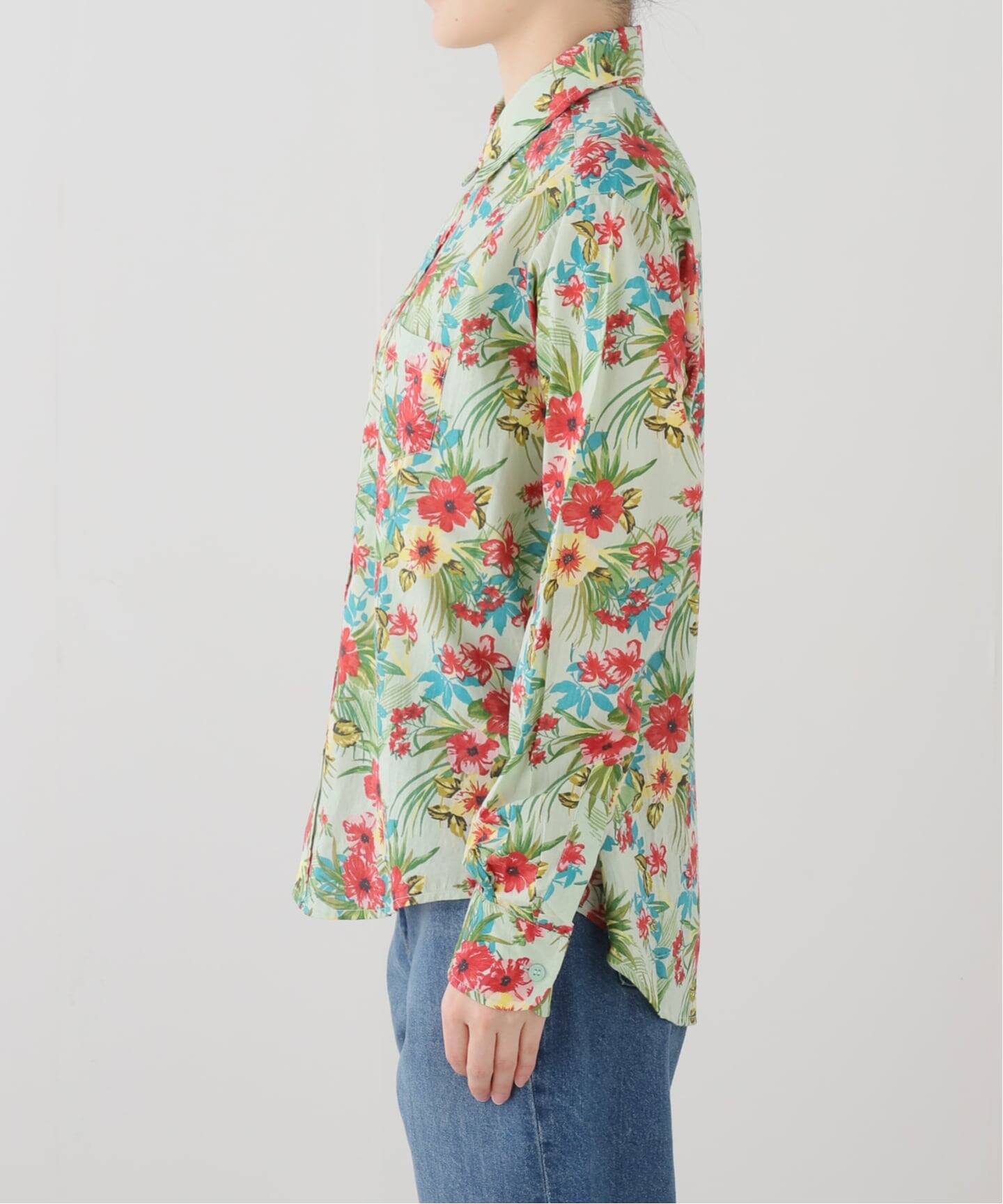 COUTURE D'ADAM/クチュールドアダム】 FLOWER PRINT BIG SHIRT（シャツ