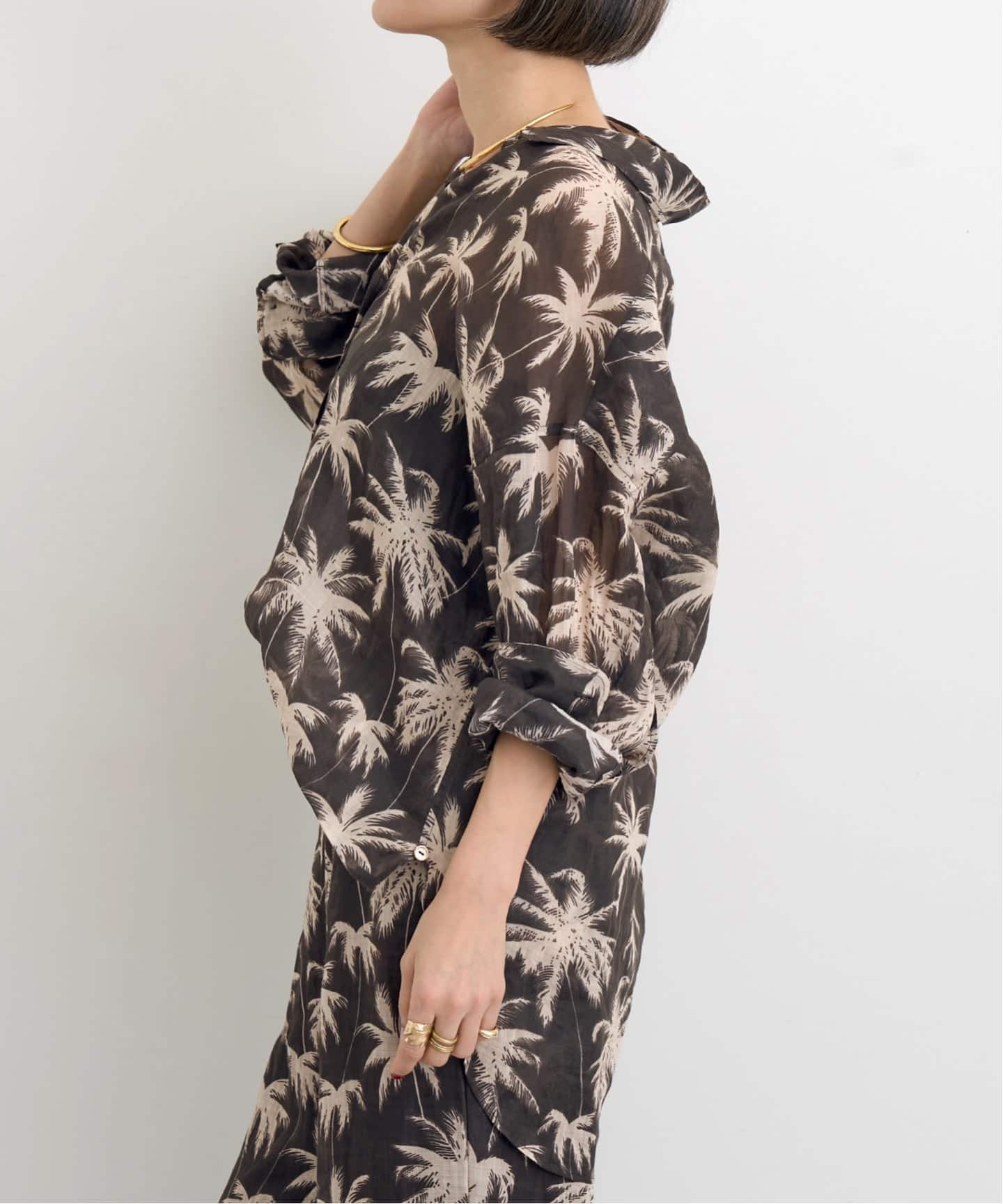 COUTURE D'ADAM/クチュールドアダム】 PALM TREE 2WAY SHIRT（シャツ