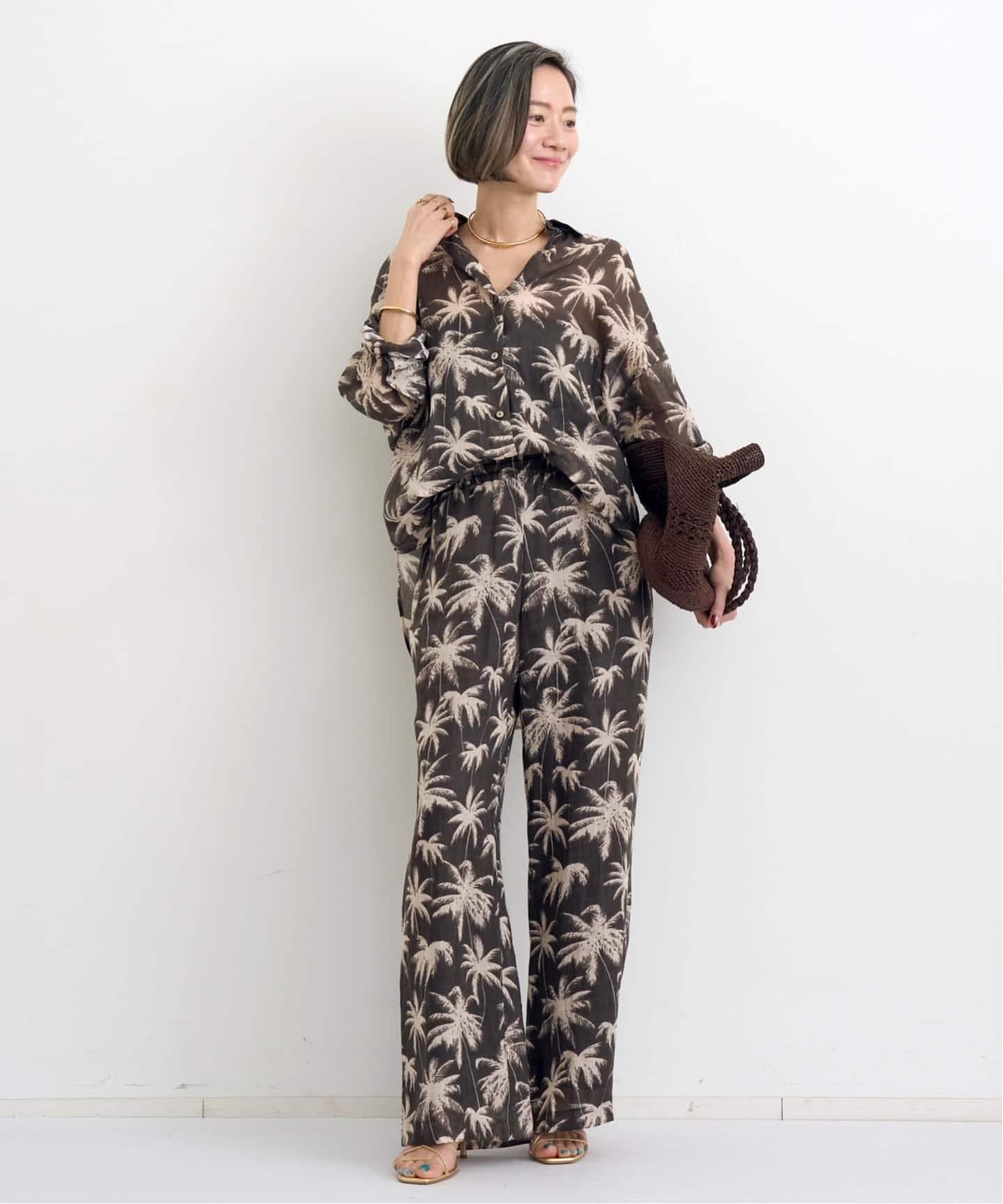 COUTURE D'ADAM/クチュールドアダム】 PALM TREE 2WAY SHIRT（シャツ