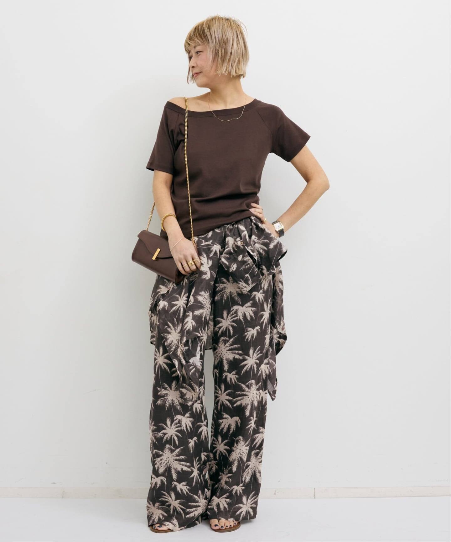 COUTURE D'ADAM/クチュールドアダム】 PALM TREE 2WAY SHIRT（シャツ