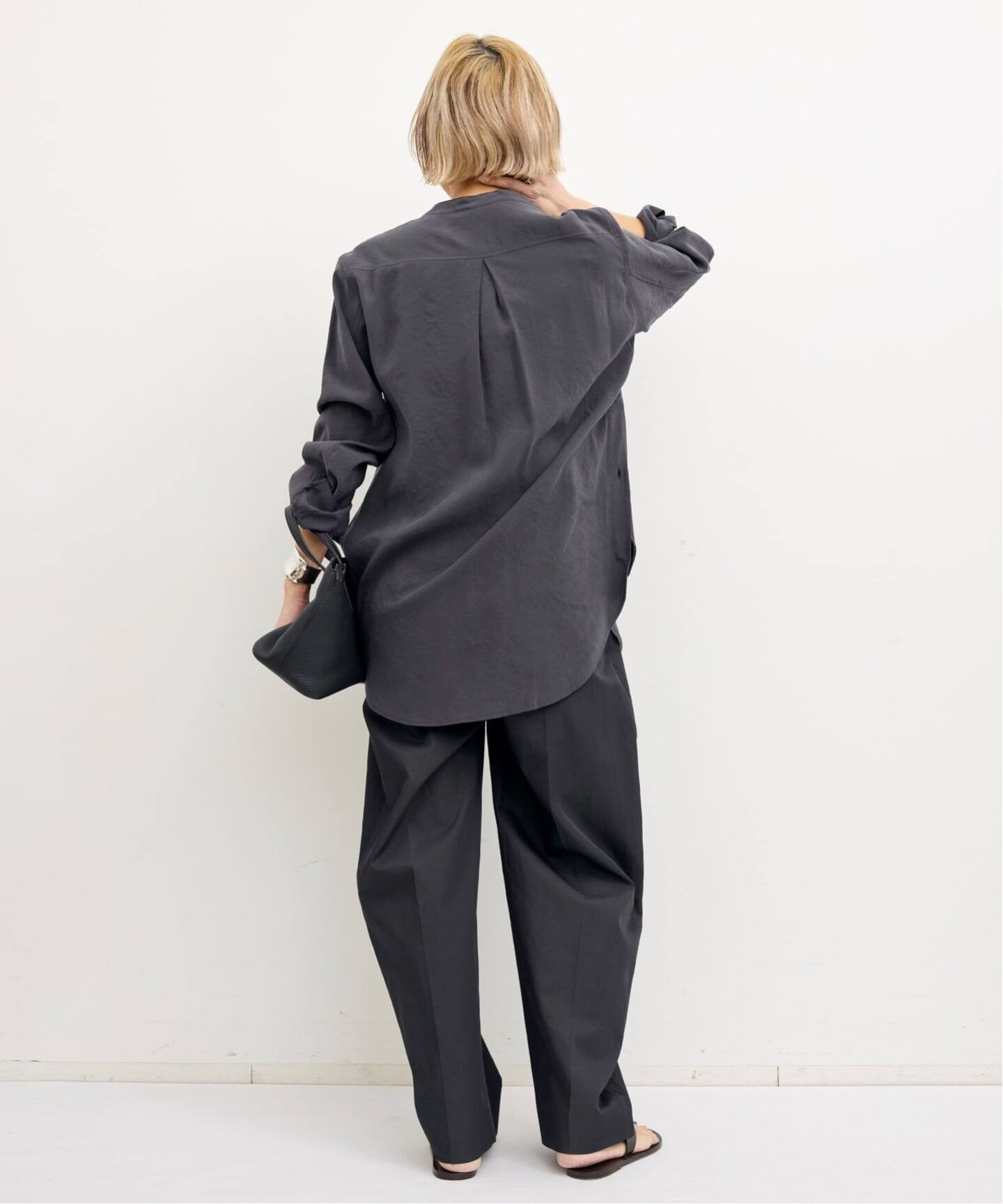 STUDIO NICHOLSON/スタジオ ニコルソン】 DRAPED NECK BLOUSE（シャツ
