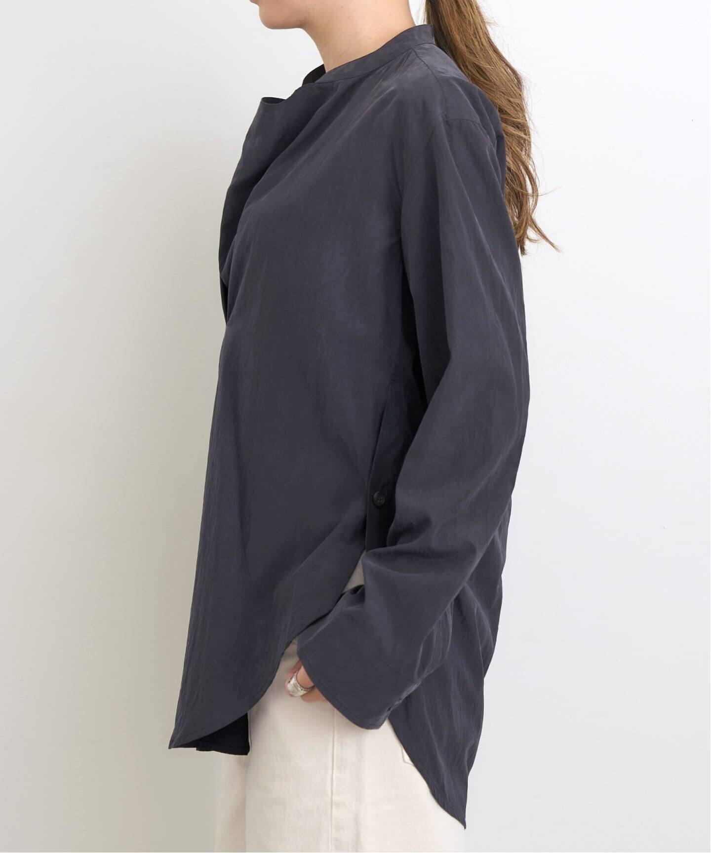 STUDIO NICHOLSON/スタジオ ニコルソン】 DRAPED NECK BLOUSE（シャツ