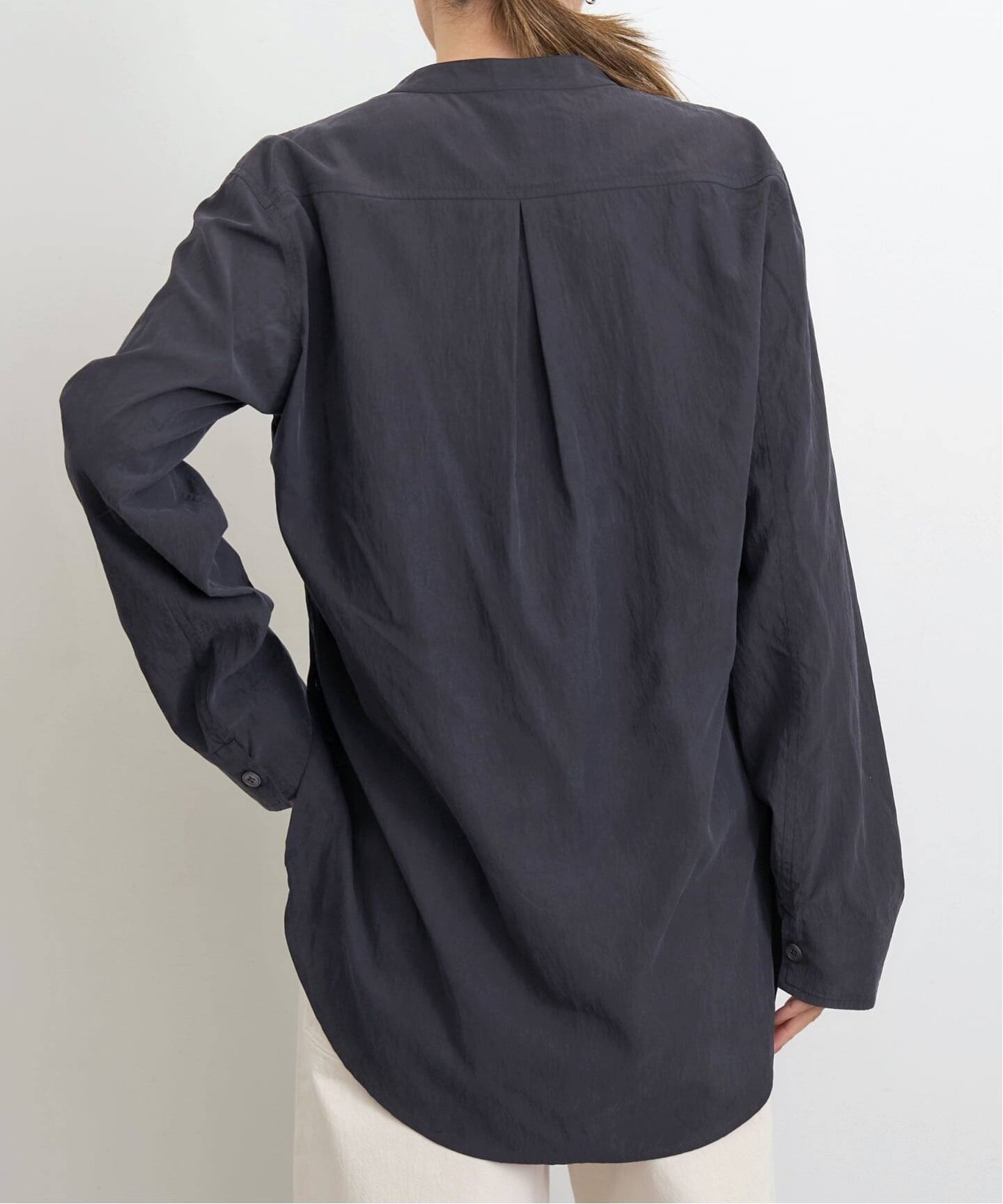 STUDIO NICHOLSON/スタジオ ニコルソン】 DRAPED NECK BLOUSE（シャツ