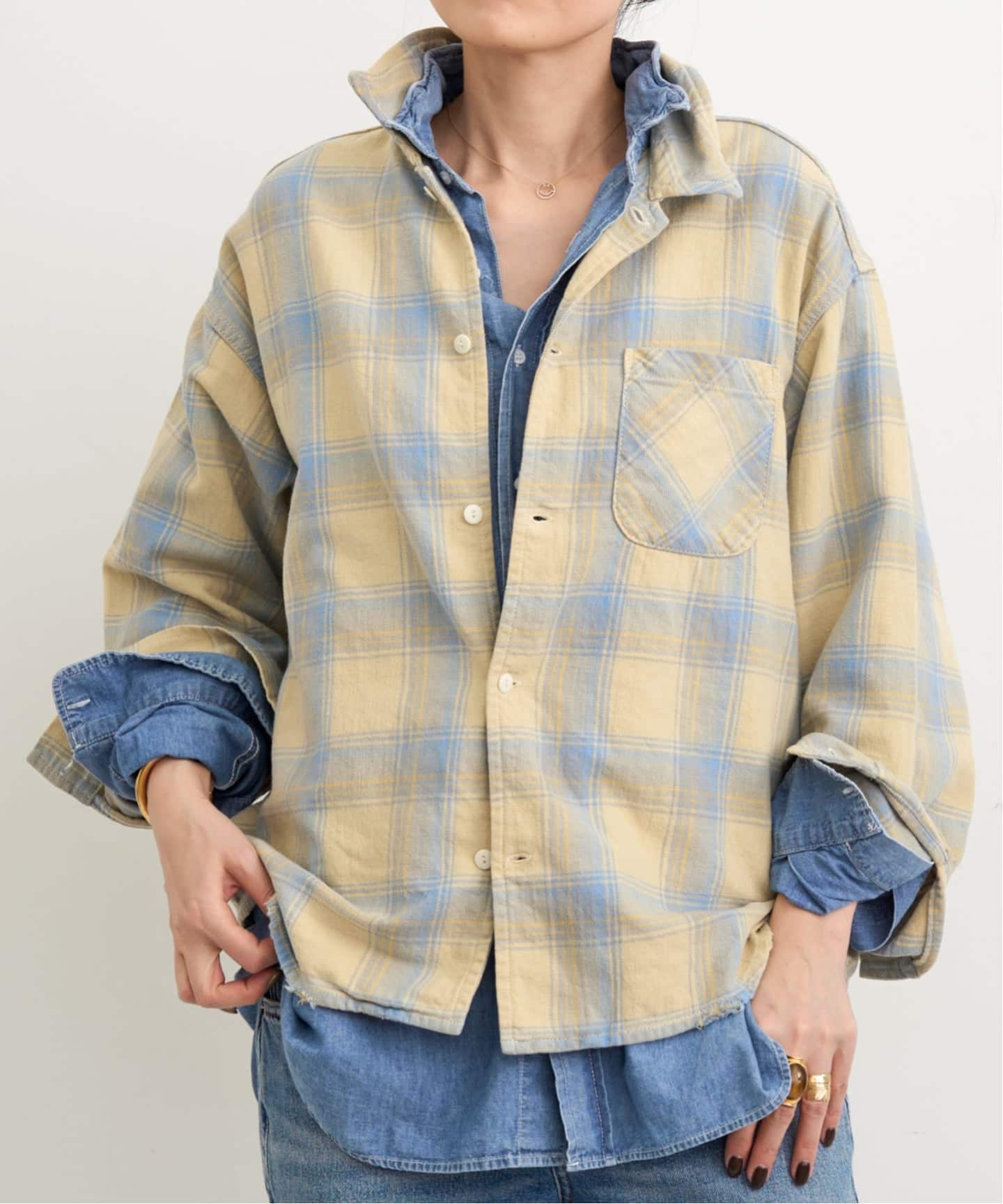 予約》【REMI RELIEF/レミ レリーフ】 VINTAGE CHECK SHIRTS（シャツ