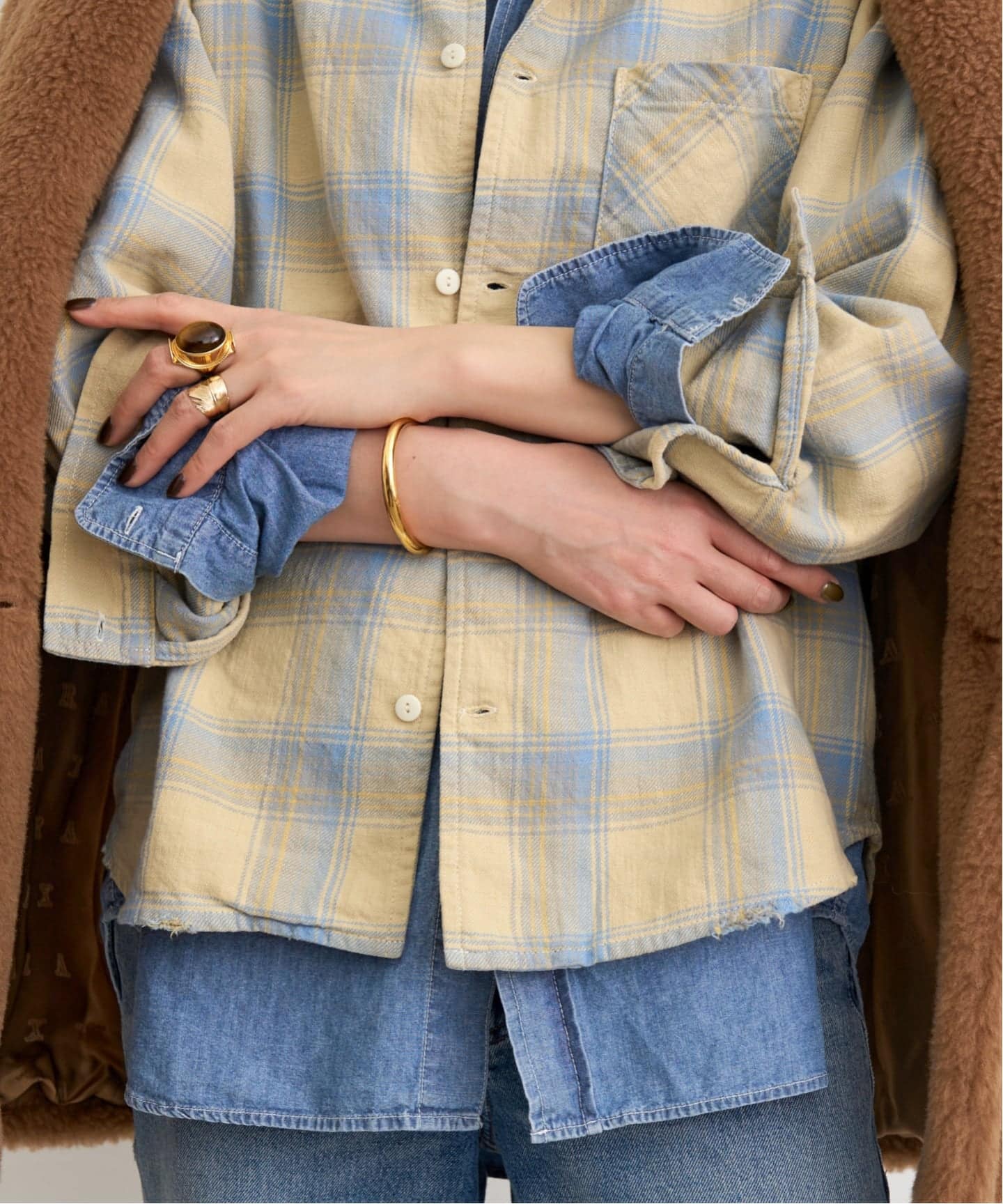 予約》【REMI RELIEF/レミ レリーフ】 VINTAGE CHECK SHIRTS（シャツ