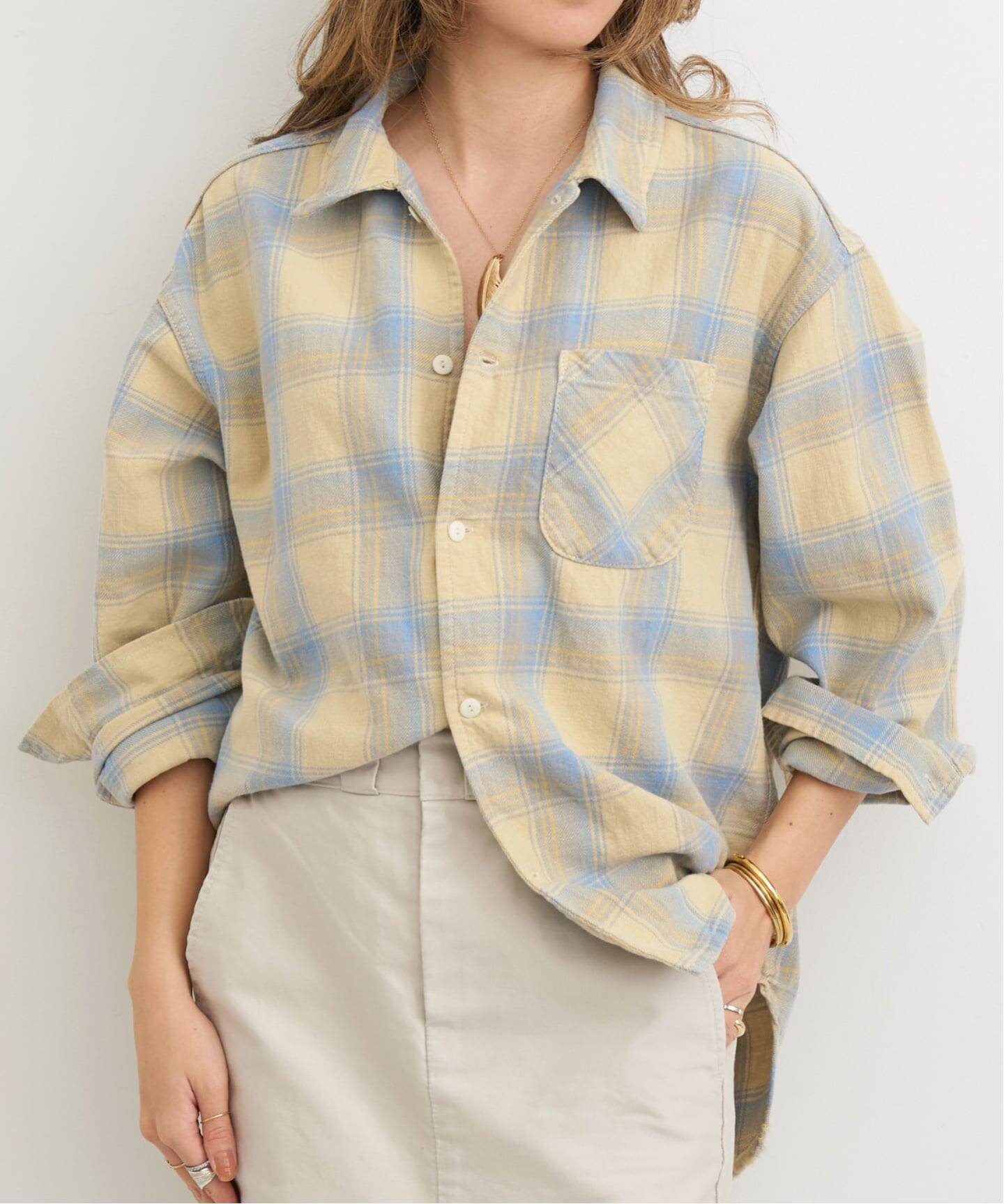 REMI RELIEF/レミ レリーフ】 VINTAGE CHECK SHIRTS（シャツ／ブラウス 