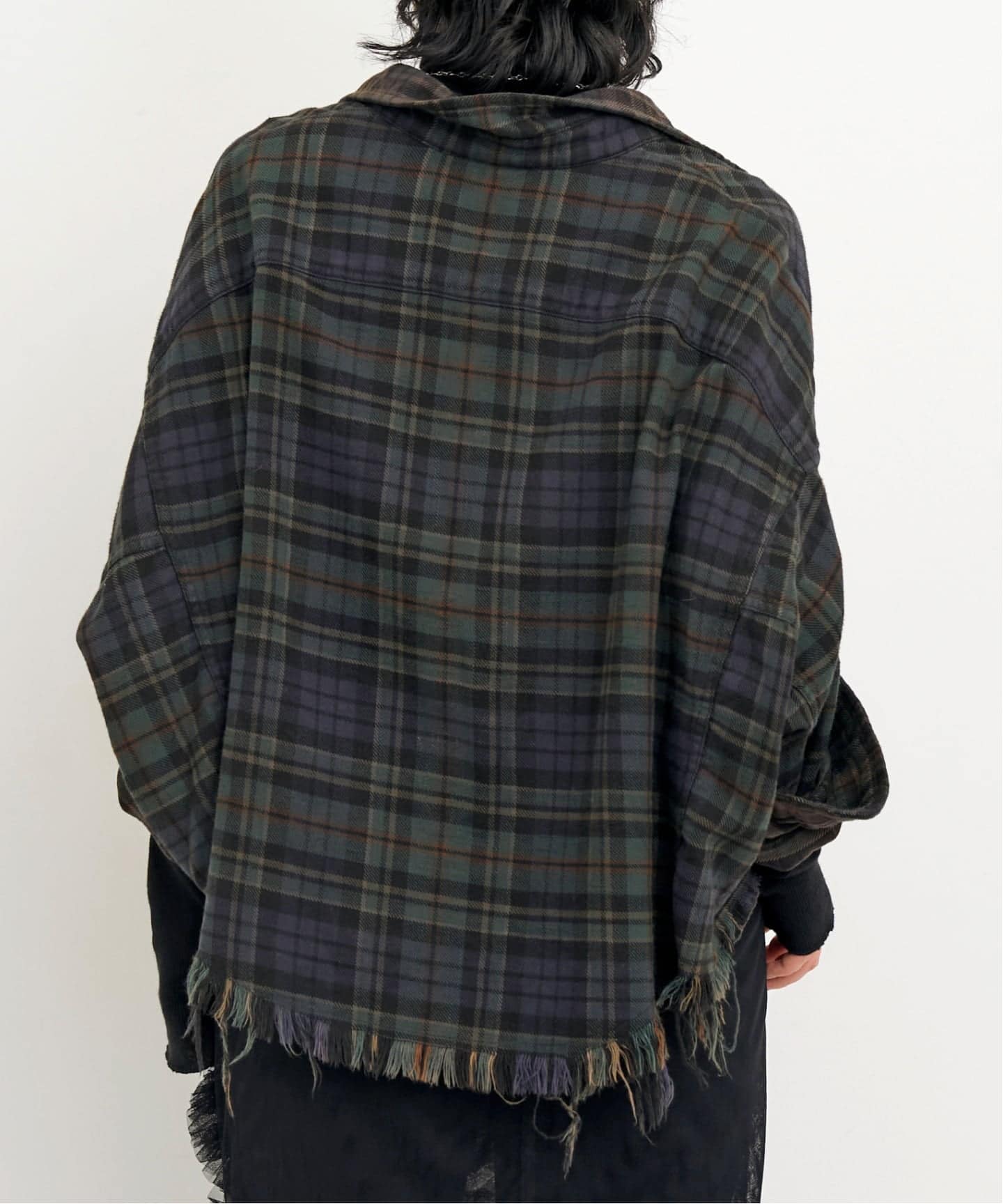 R13/アールサーティーン】 CROPPED WORK SHIRT（シャツ／ブラウス）｜L