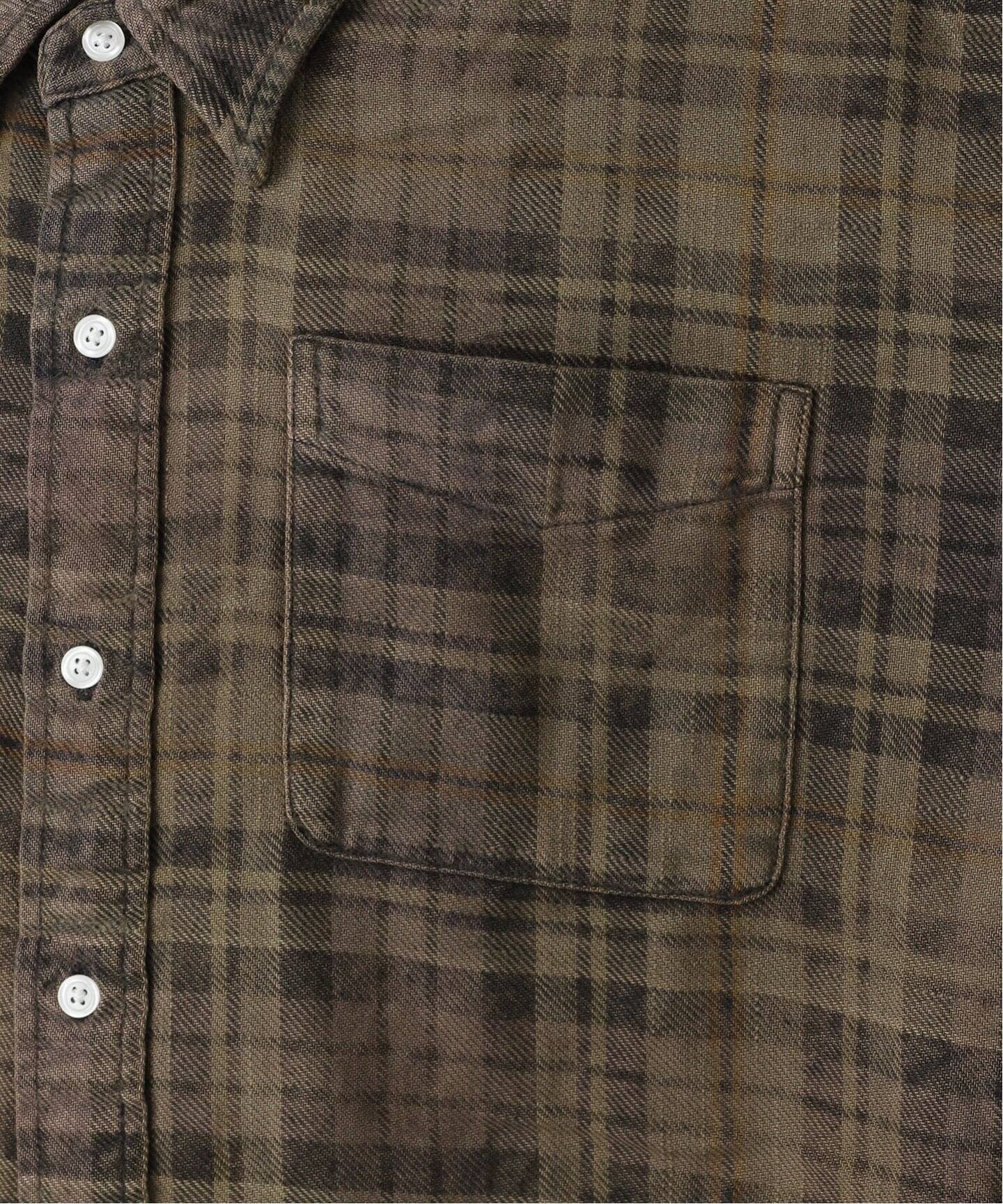 R13/アールサーティーン】 SHREDDED SEAM DROP NECK SHIRT（シャツ