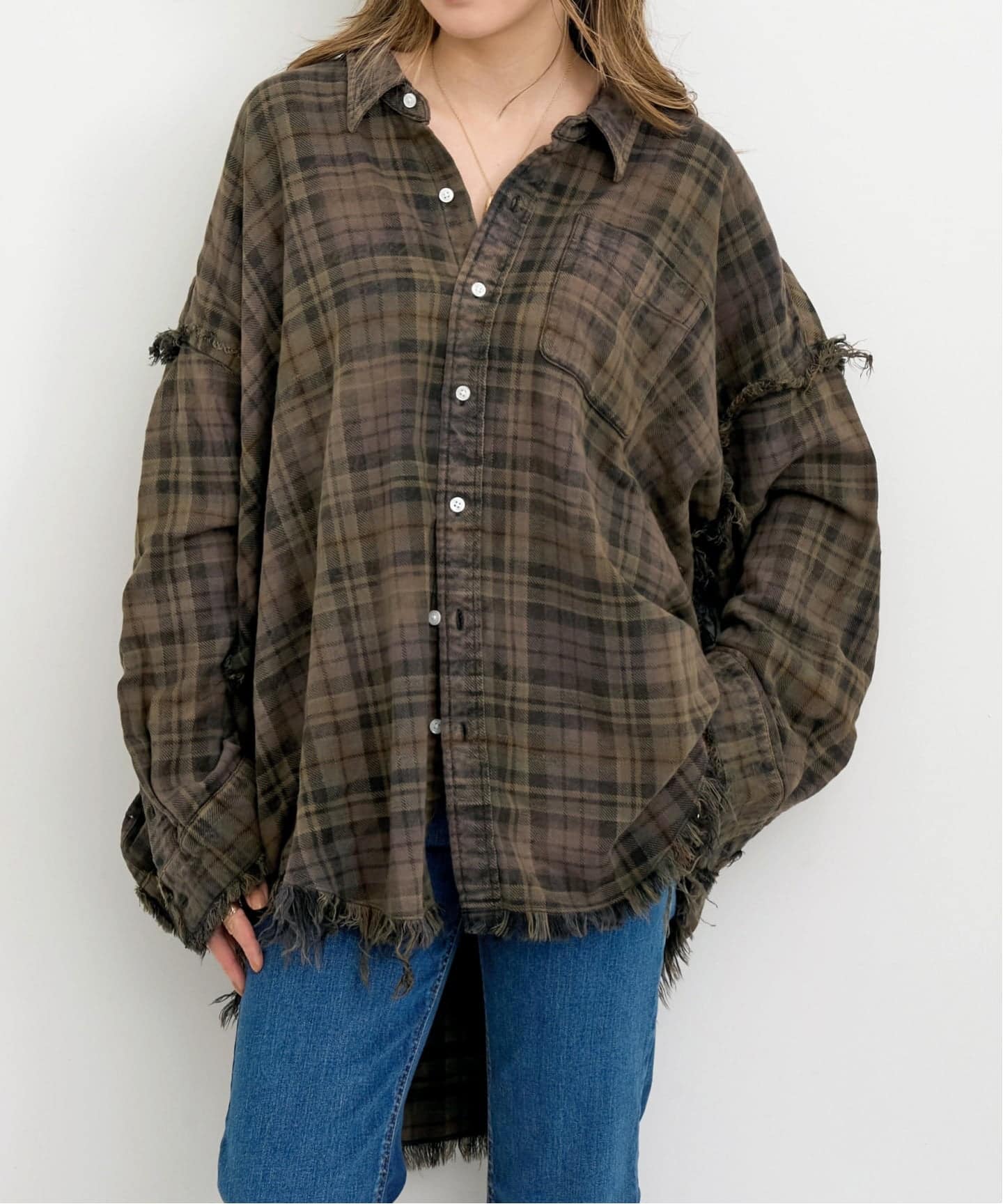 rume 様13枚 R13/アールサーティーン】 SHREDDED SEAM DROP NECK SHIRT（シャツ