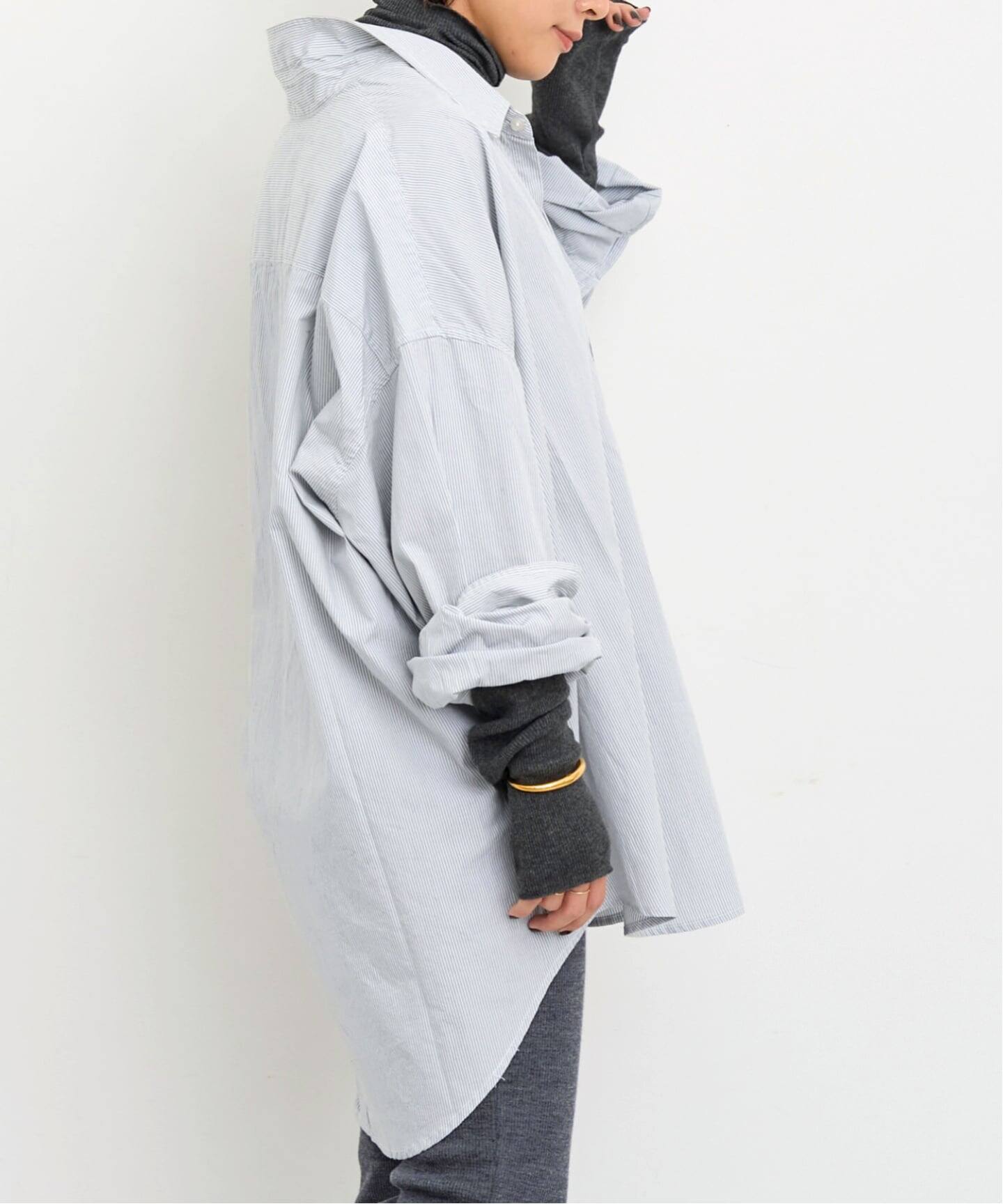 R13アールサーティーン L'Appartementアパルトモン購入2020AW OVERSIZE STRIPE SHIRTオーバーサイズストライプシャツ【S】【LSHA70606】 L'Appartement DEUXIEME CLASSE - R13アールサーティーン L