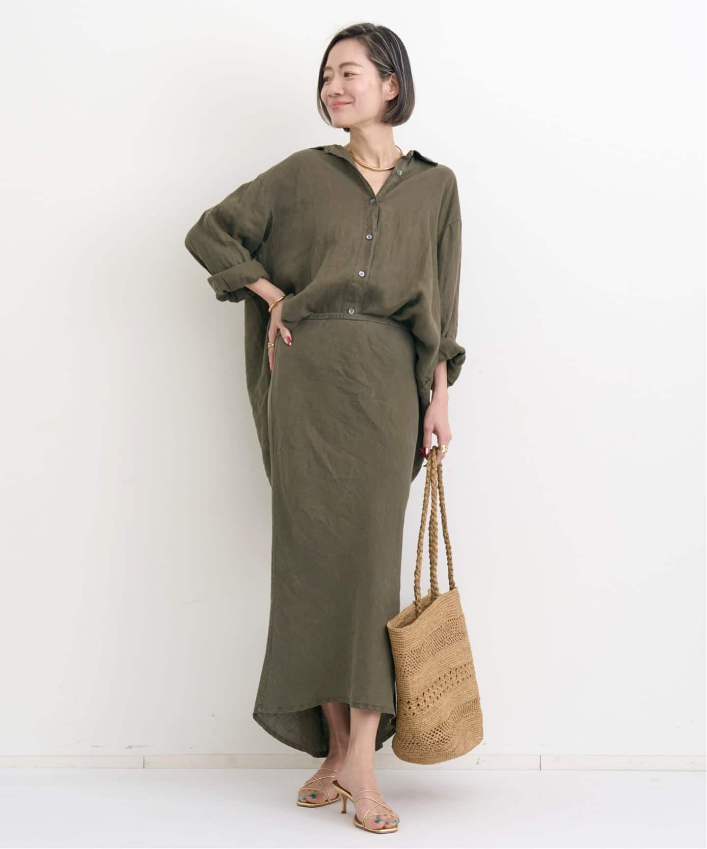 JAMES PERSE/ジェームス パース】 LINEN SHIRTS（シャツ／ブラウス