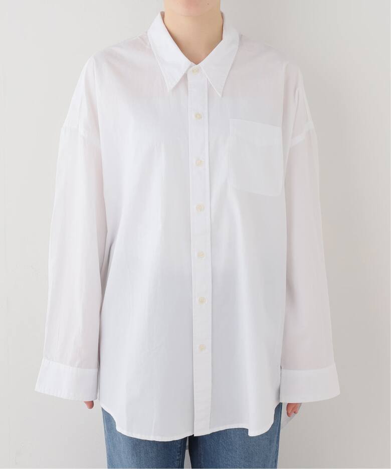 R13/アールサーティーン】 DROP NECK OXFORD SHIRT（シャツ／ブラウス 